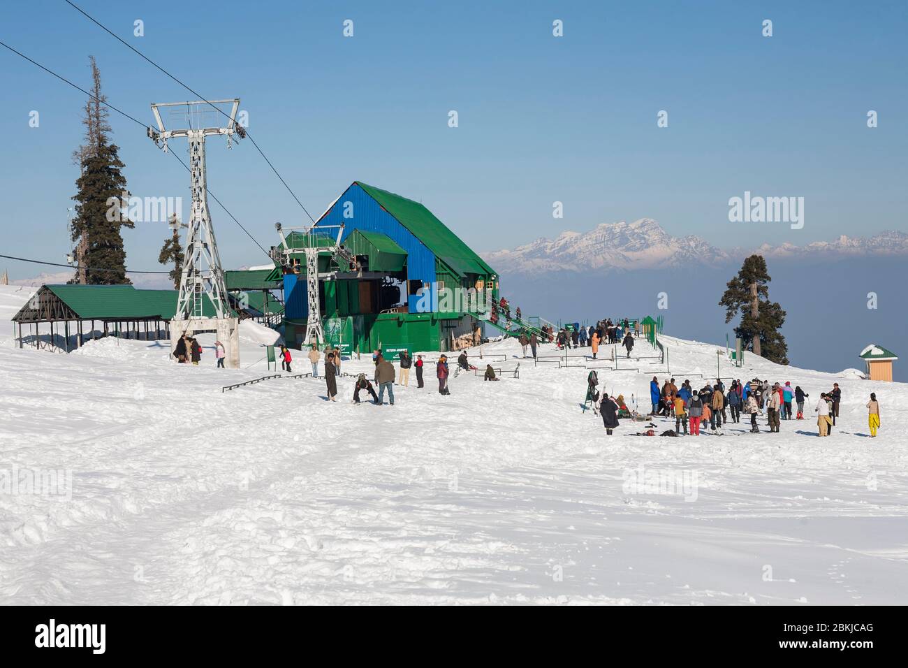 Gondola cable car gulmarg kashmir hires stock photography and images