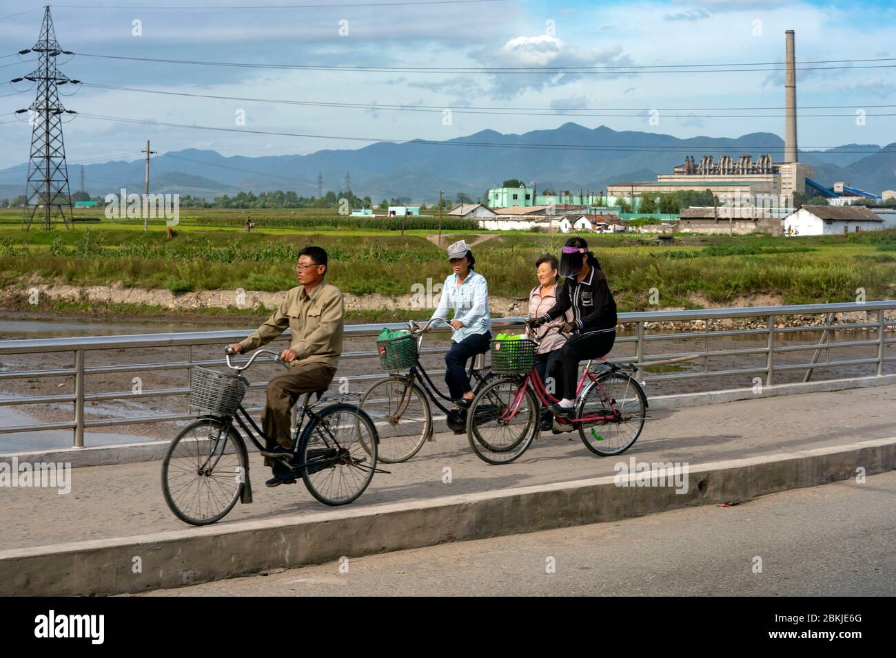 North Korea, Chongjin the second largest town in the country, factory on the outskirts Stock Photo