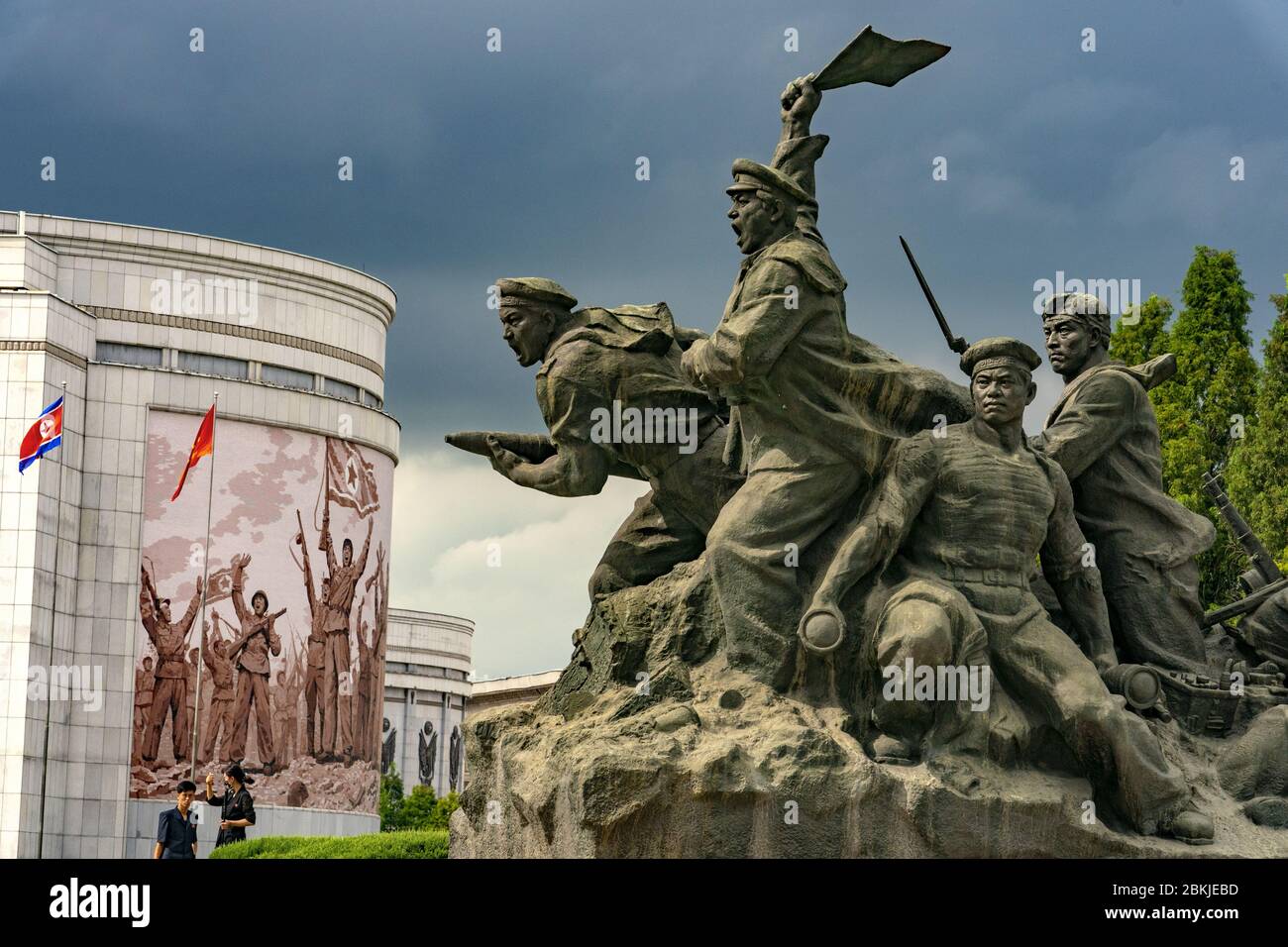 North Korea, Pyongyang, Victorious Fatherland Libération War Museum Stock Photo