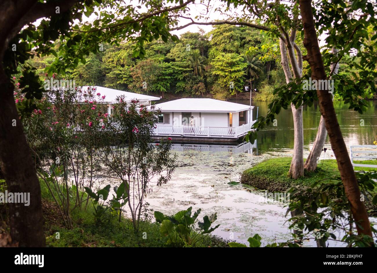 Thailand, region of Kanchanaburi, River Khwae from Dheva Mantra Resort & Spa Stock Photo