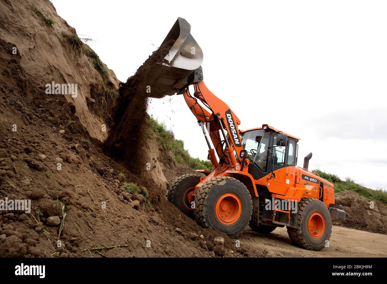 Front loader at gravel pit in Guelph, Ontario, Canada Stock Photo - Alamy