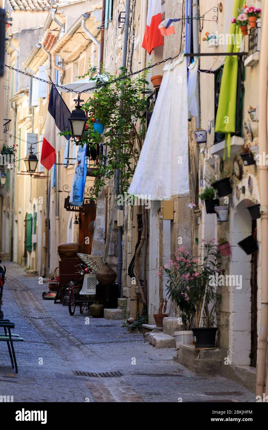 France Ardeche Viviers Rue Chevrerie Stock Photo Alamy