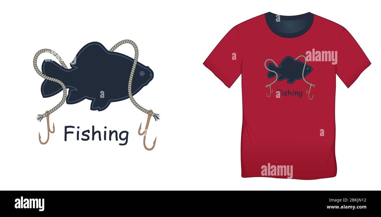 Fishing Hook T Shirt Fishing Hook Art Shirt Fisher' Men's T-Shirt