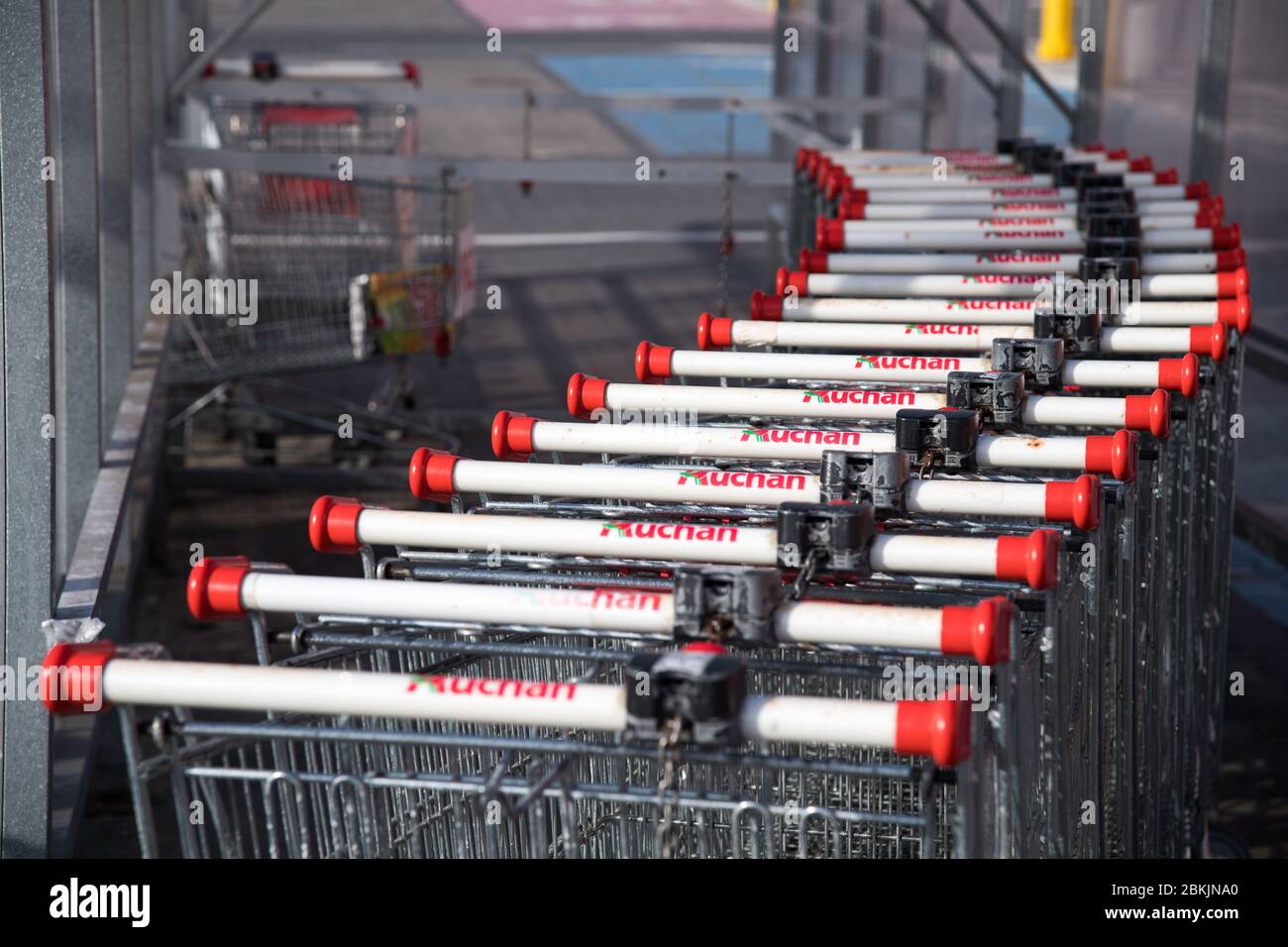 Auchan shopping mall parking lot hi-res stock photography and images ...