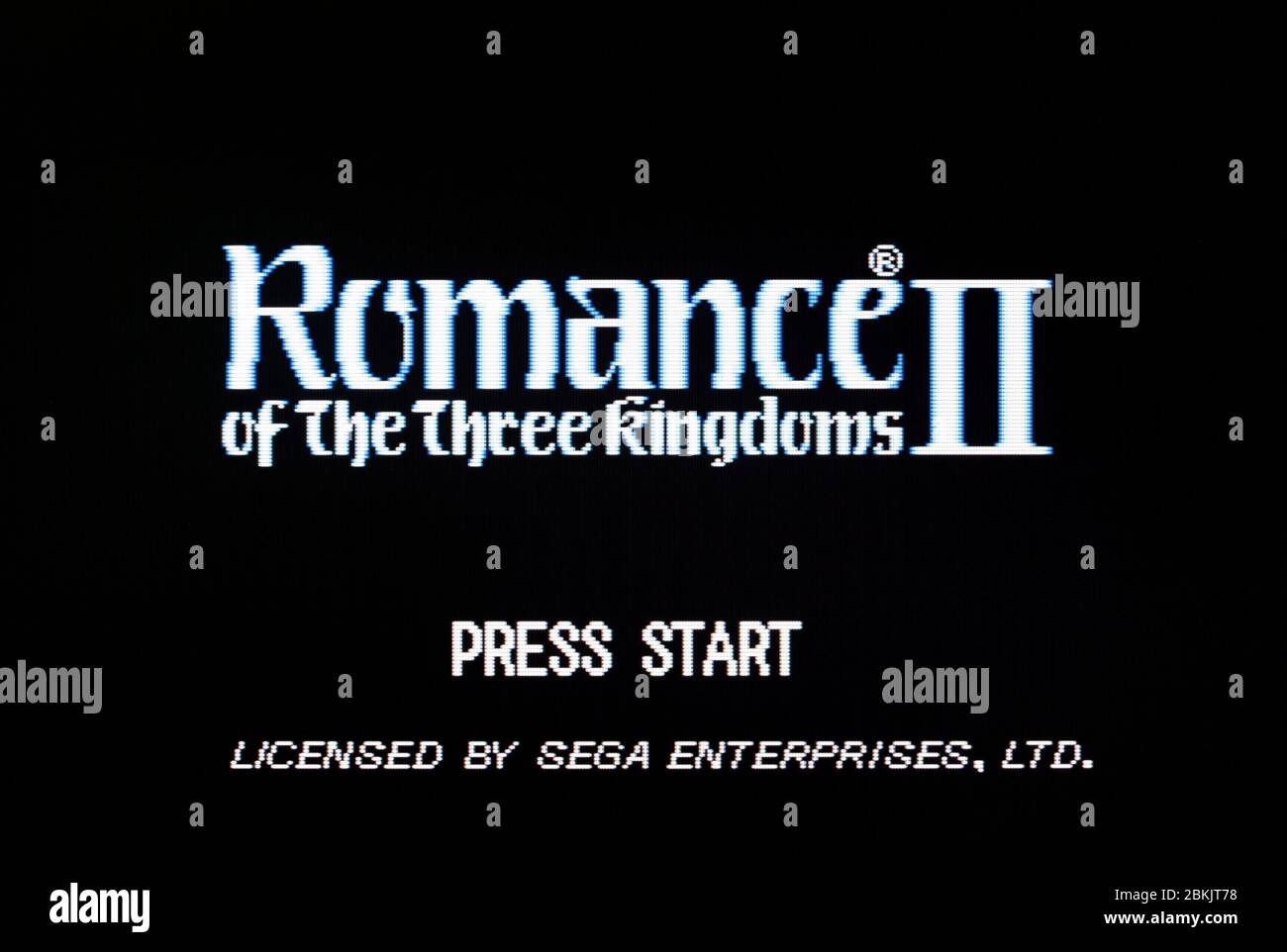 Romance of the Three Kingdoms - Sega Genesis Mega Drive - Editorial use only Stock Photo