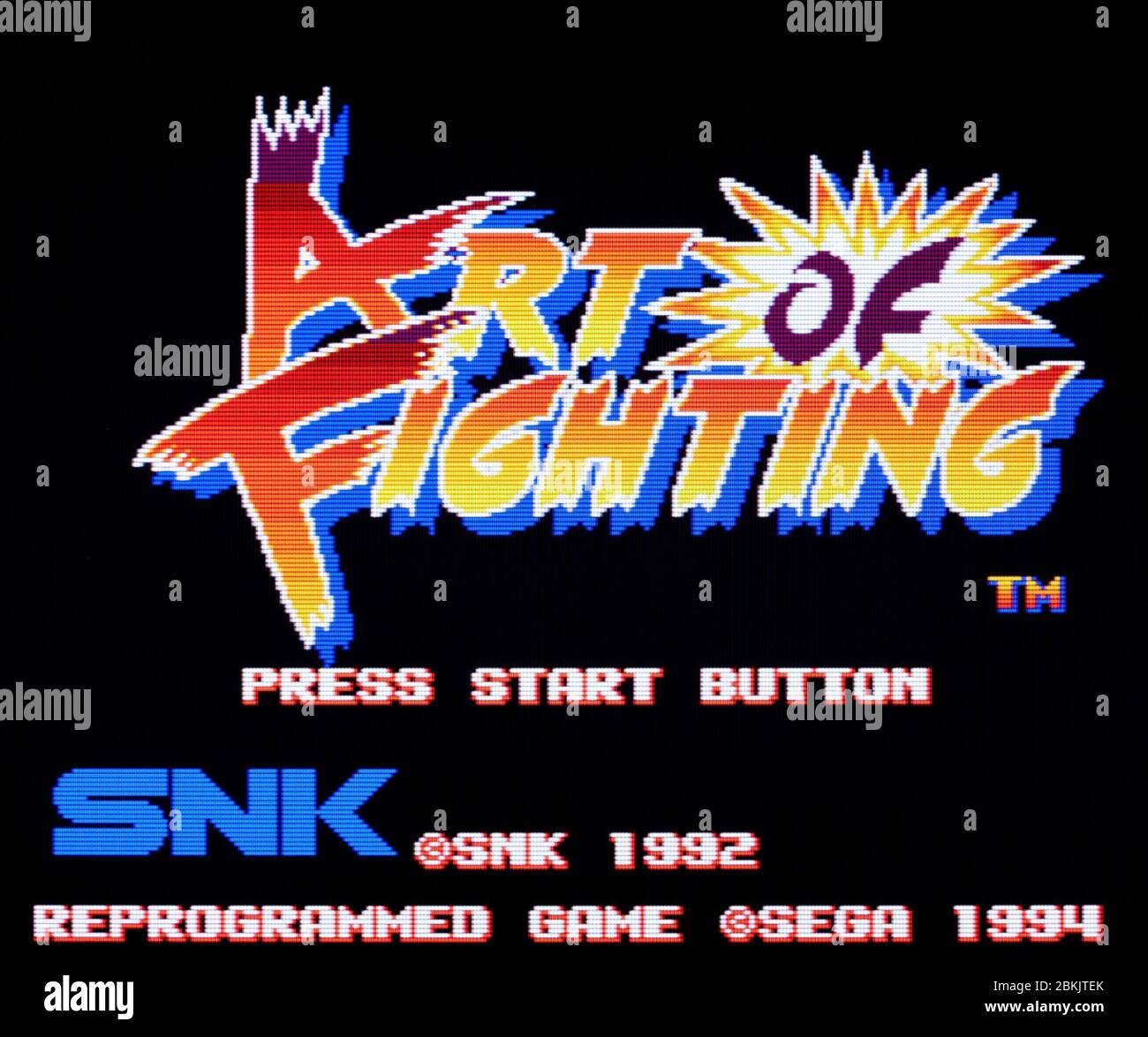 Art of Fighting - Sega Genesis Mega Drive - Editorial use only Stock Photo