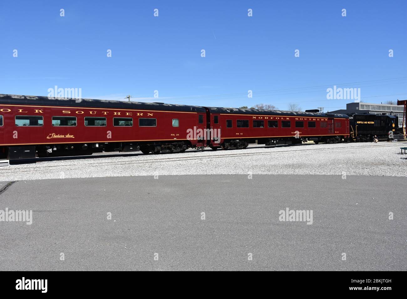A Train at the North Carolina Transportation Museum to take Tourist on