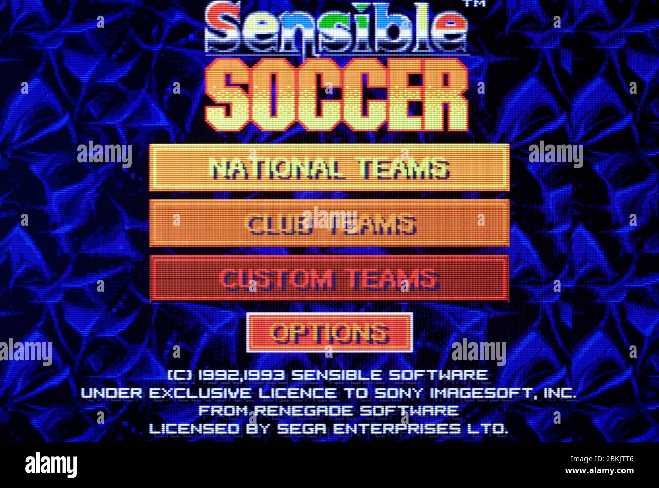 sensible soccer mega drive