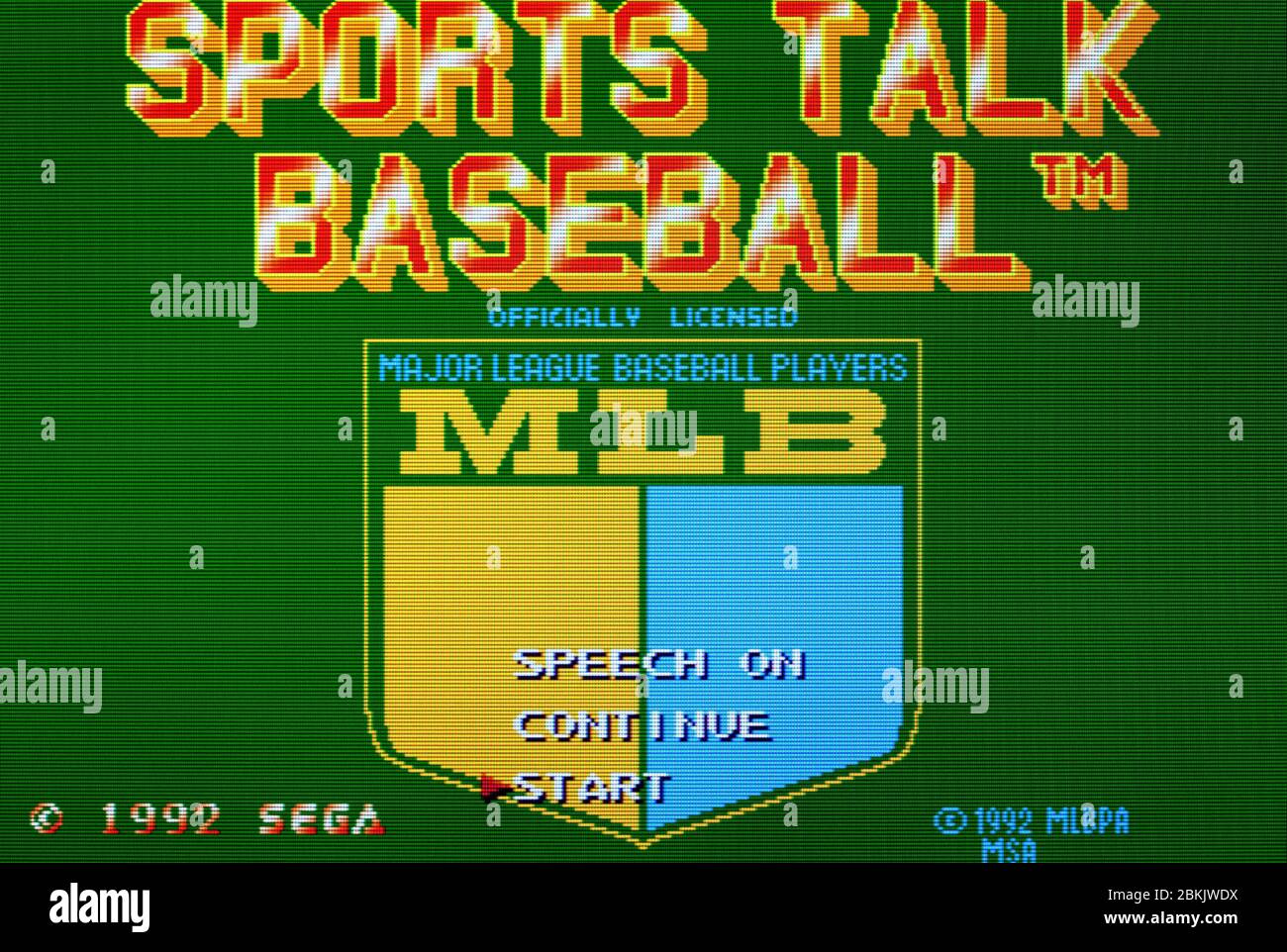 Sports Talk Baseball Sega Genesis Mega Drive Editorial use only
