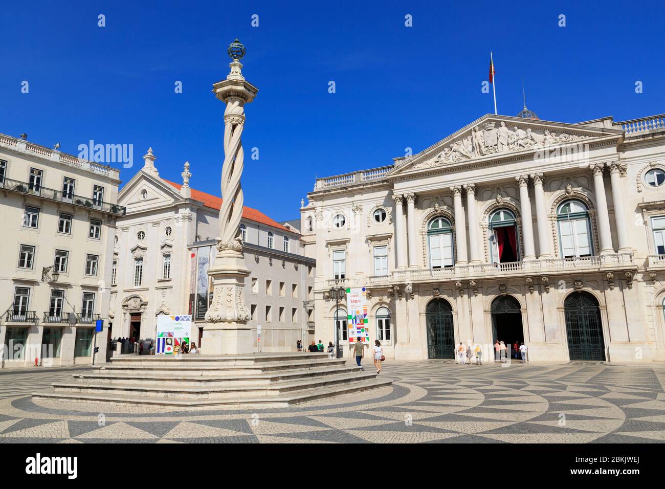 City Hall, Municipal Square, Lisbon, Portugal, Europe Stock Photo Alamy
