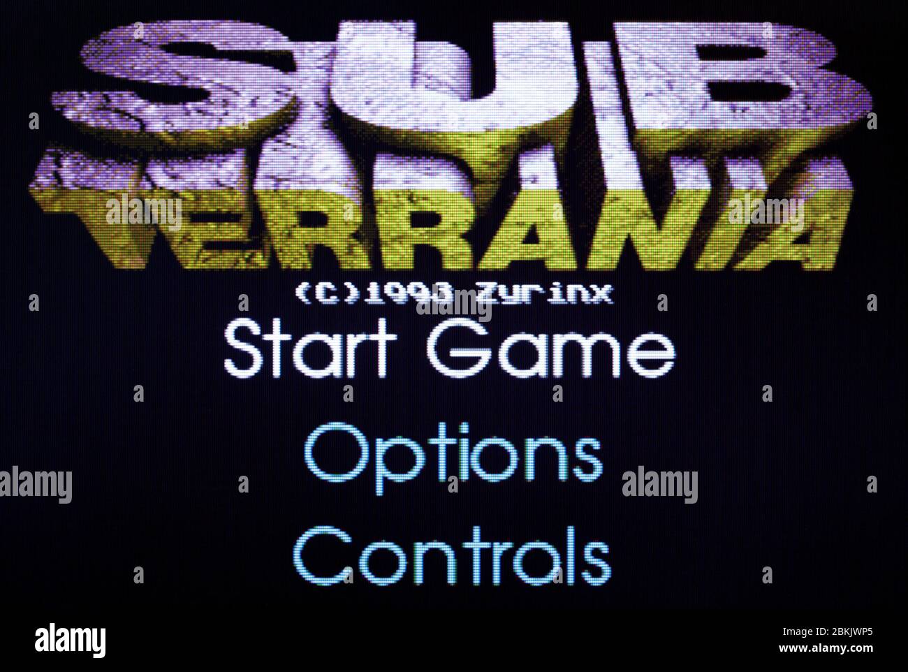 Sub Terrania - Sega Genesis Mega Drive - Editorial use only Stock Photo