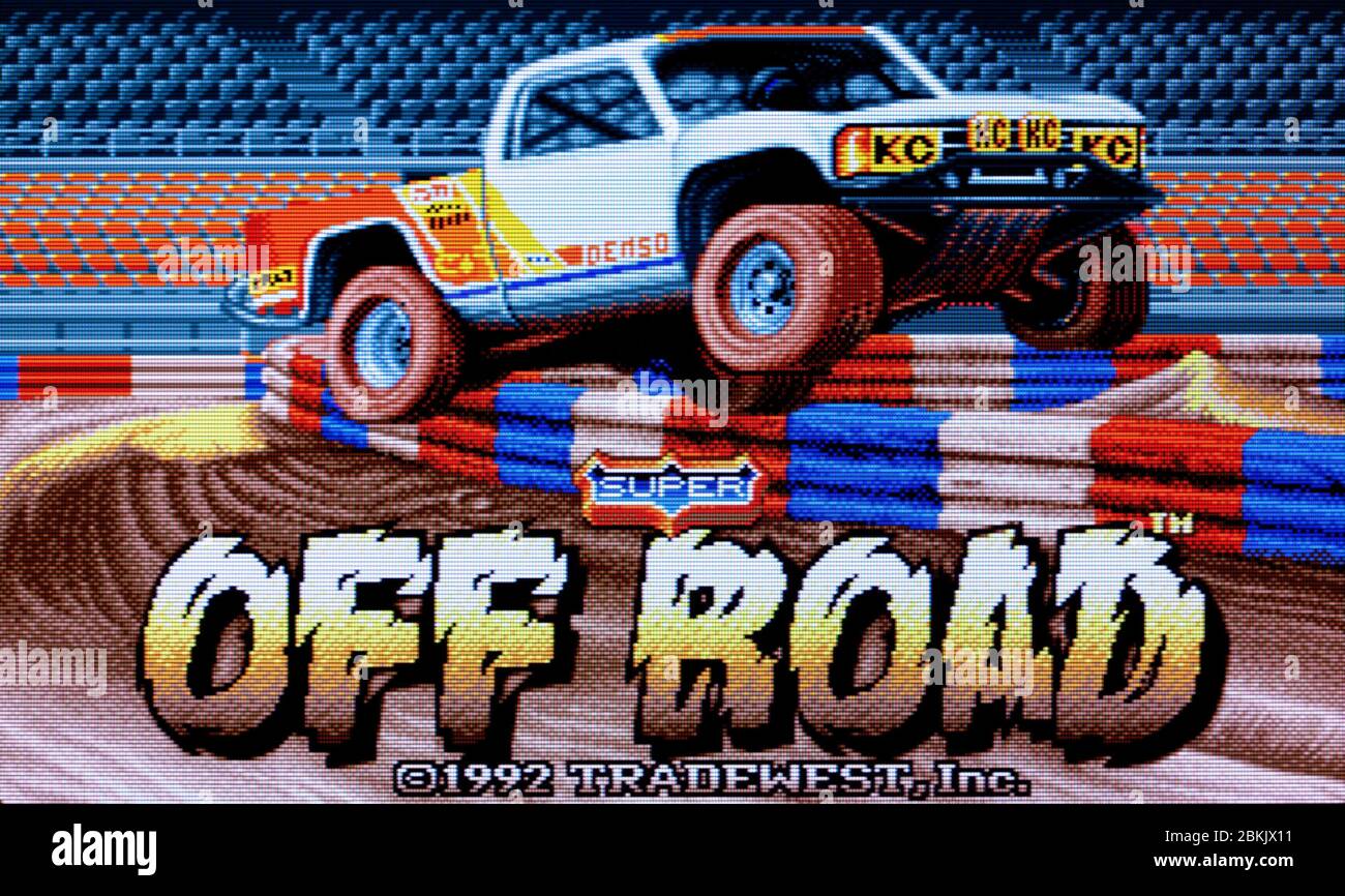 Super Off Road Sega Genesis Mega Drive Editorial use only Stock