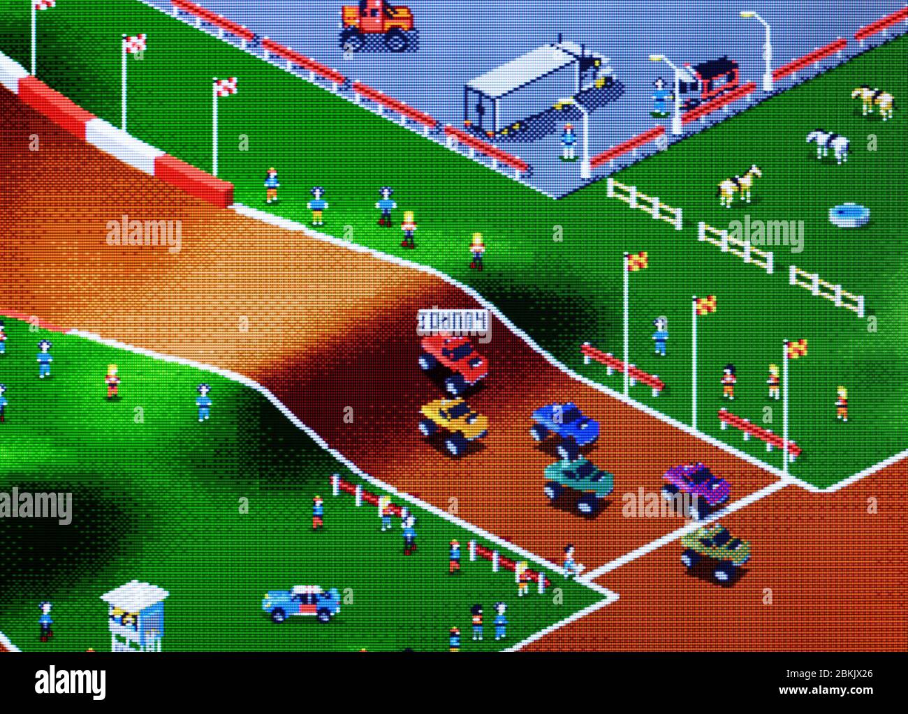 799. Super Skidmarks de MEGA DRIVE en ESPAÑOL (Acción/Carreras