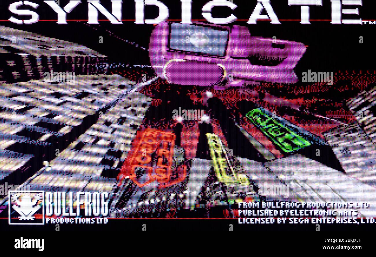 Syndicate - Sega Genesis Mega Drive - Editorial use only Stock Photo