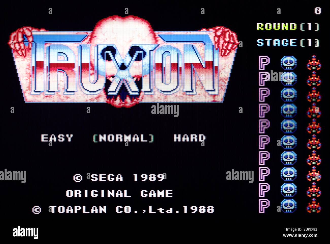 Truxton Sega Genesis Mega Drive Editorial use only Stock Photo Alamy