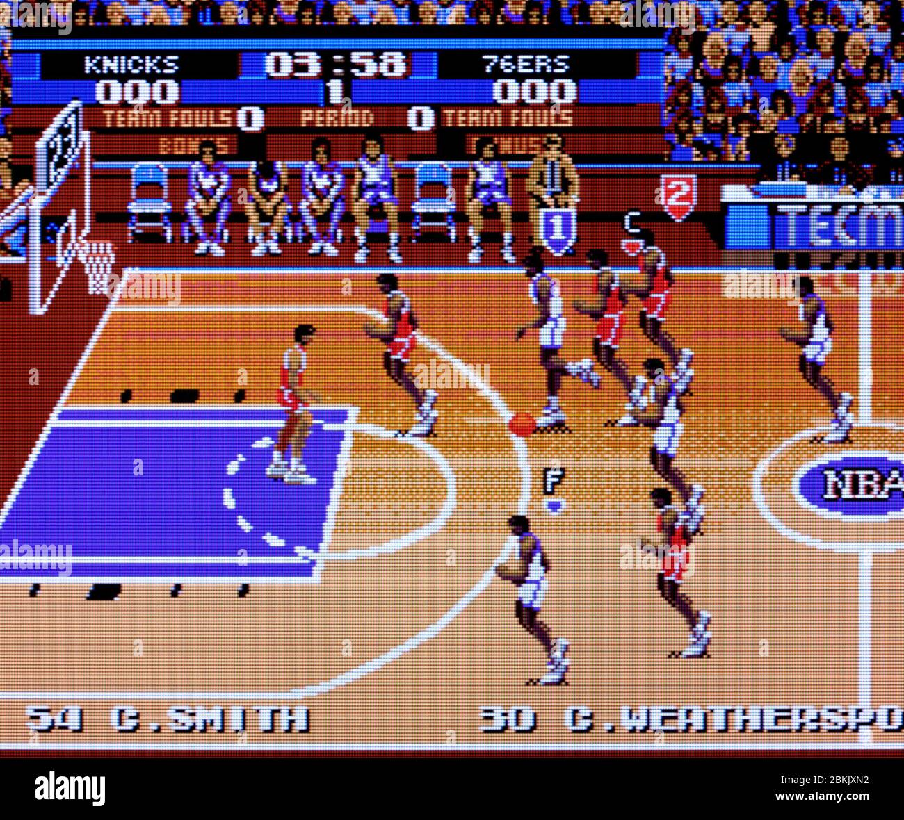 Tecmo Super NBA Basketball - Sega Genesis Mega Drive - Editorial use only  Stock Photo - Alamy
