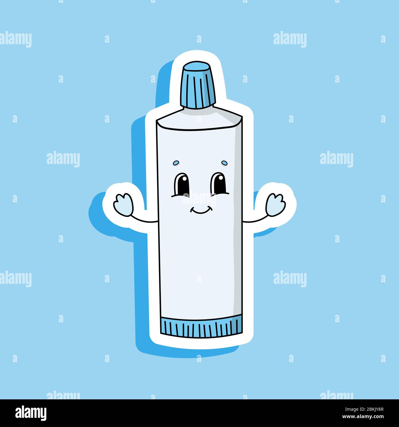 toothpaste tube cartoon