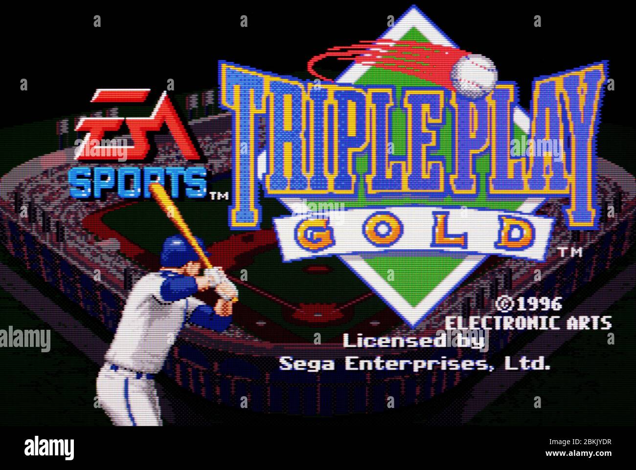 Triple Play Gold - Sega Genesis Mega Drive - Editorial use only Stock Photo