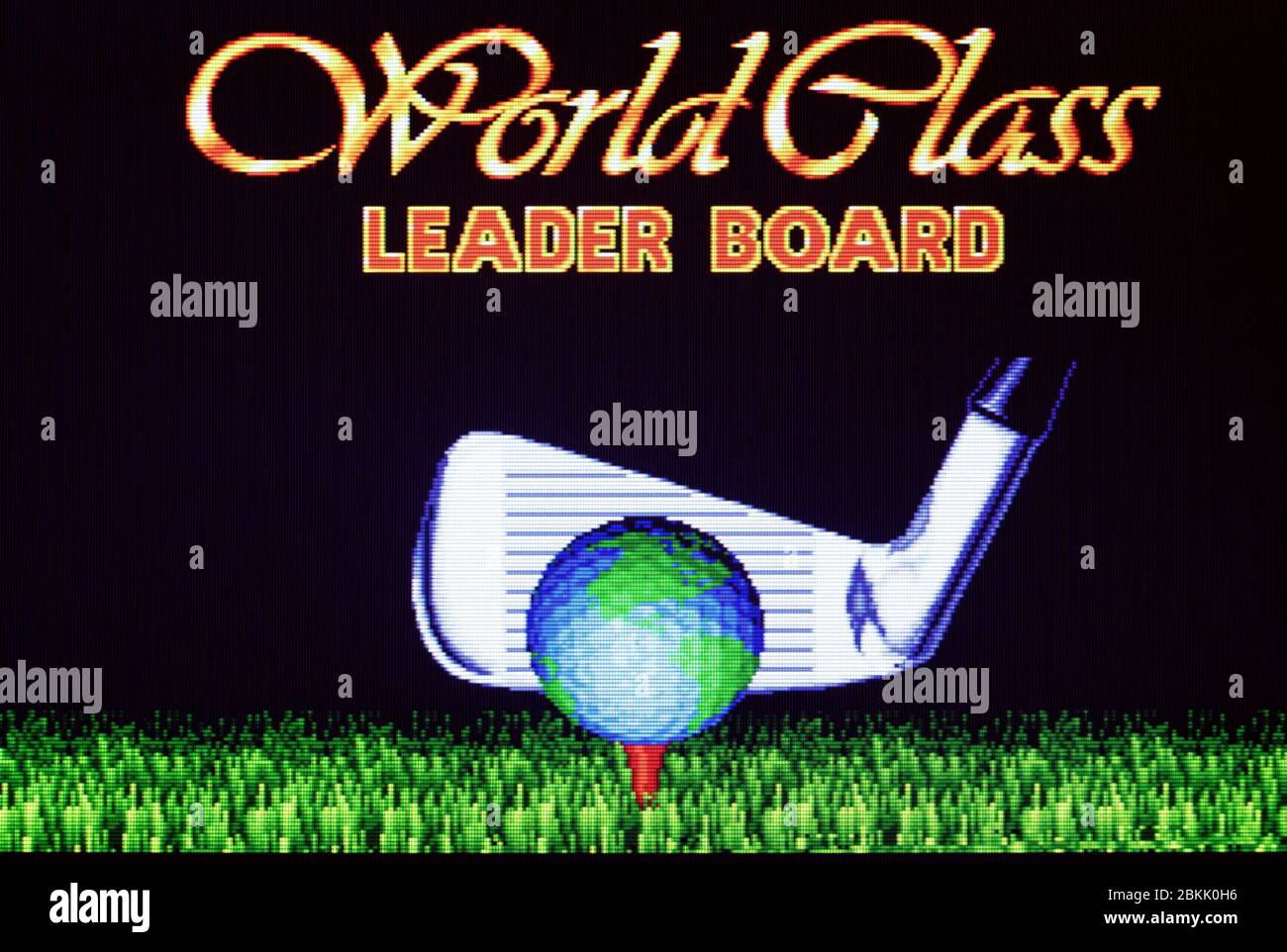 World Class Leaderboard Sega Genesis Mega Drive Editorial use only