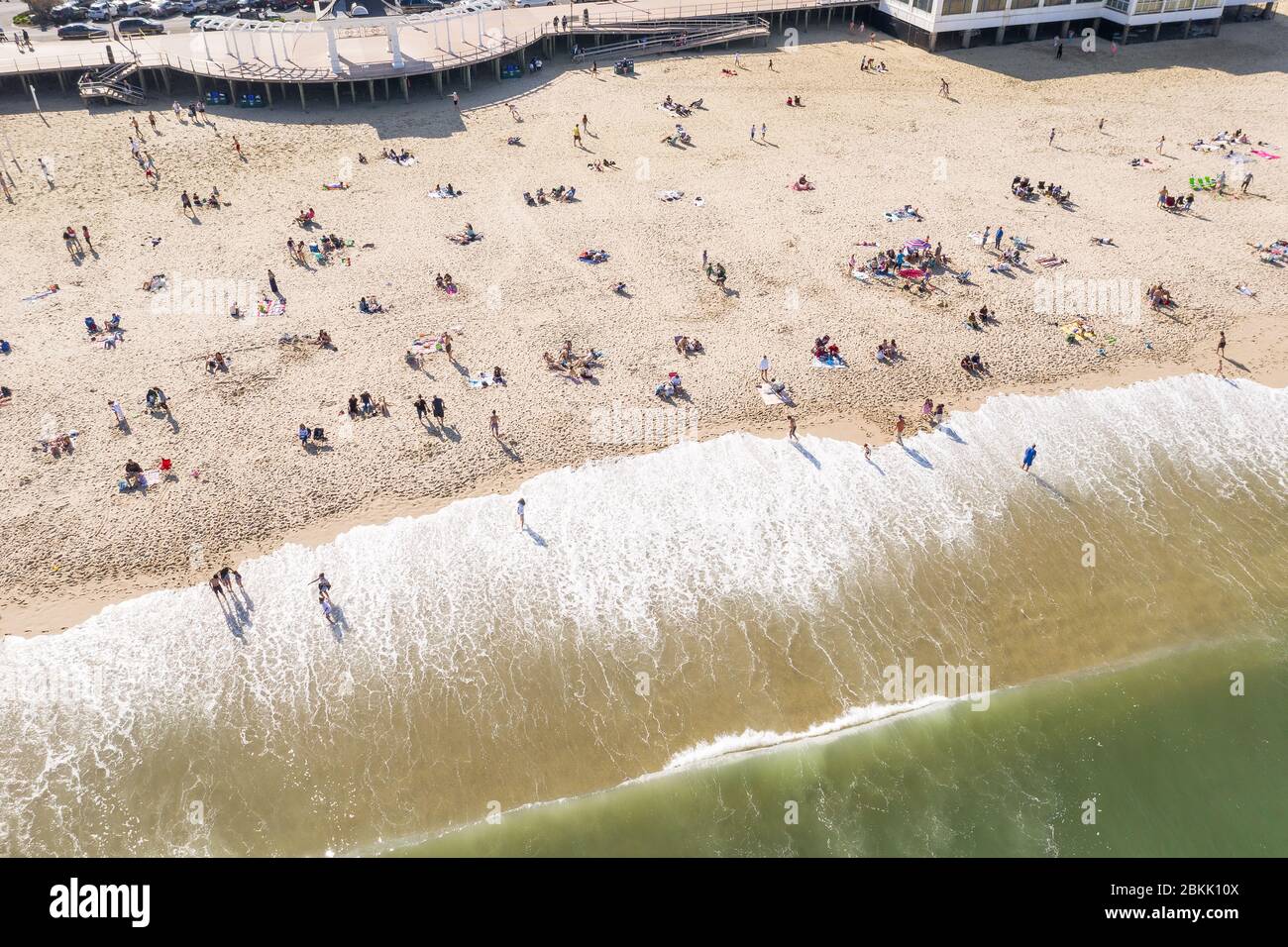 Aerial View of Pier Village Long Branch NJ Stock Photo