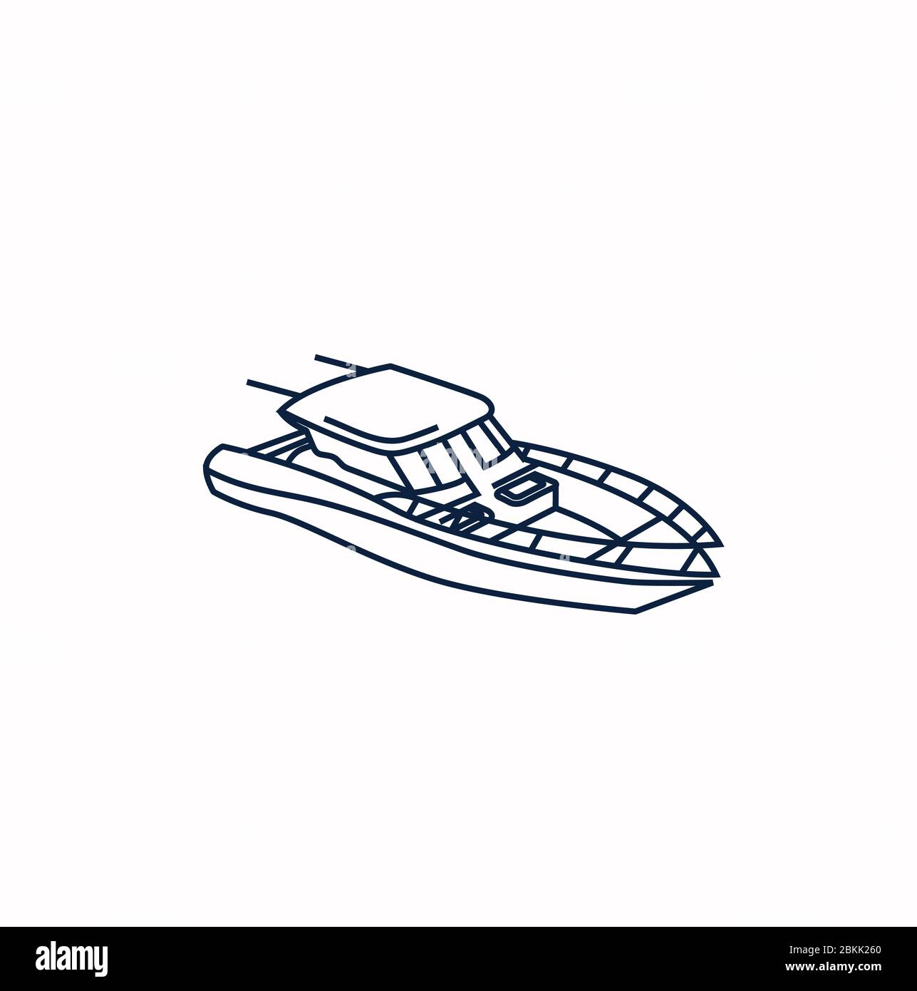 Drawn Yacht Speed Boat - Speed Boat Line Drawing - Free