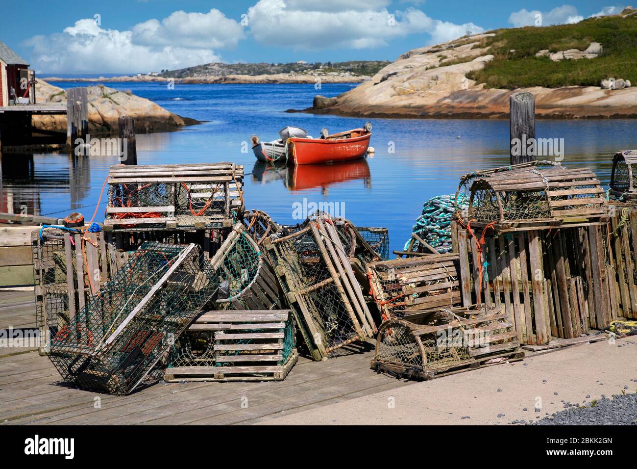Peggys Cove; Canada; Nova Scotia; Atlantic; East Coast; fishing; fishing village; Canada; Canadian; tourism; travel; harbour; harbor; port; dock; Stock Photo