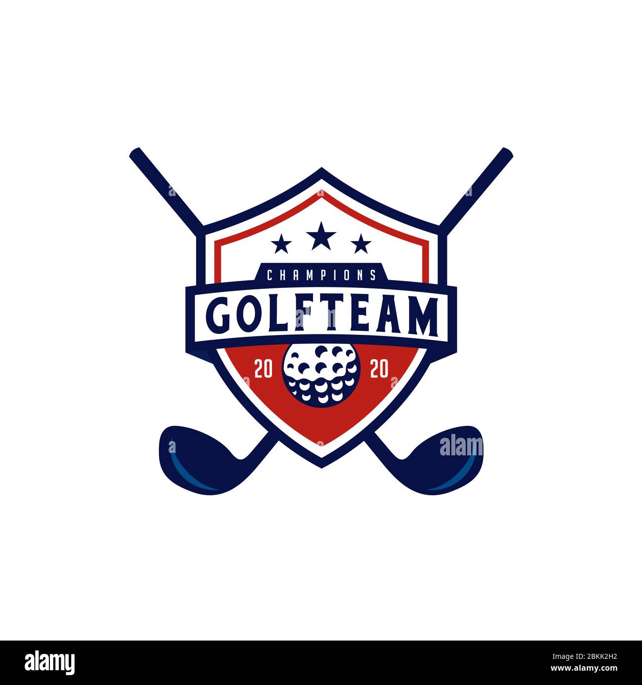American Golf with Shield Emblem Badge logo design Stock Vector Image & Art  - Alamy