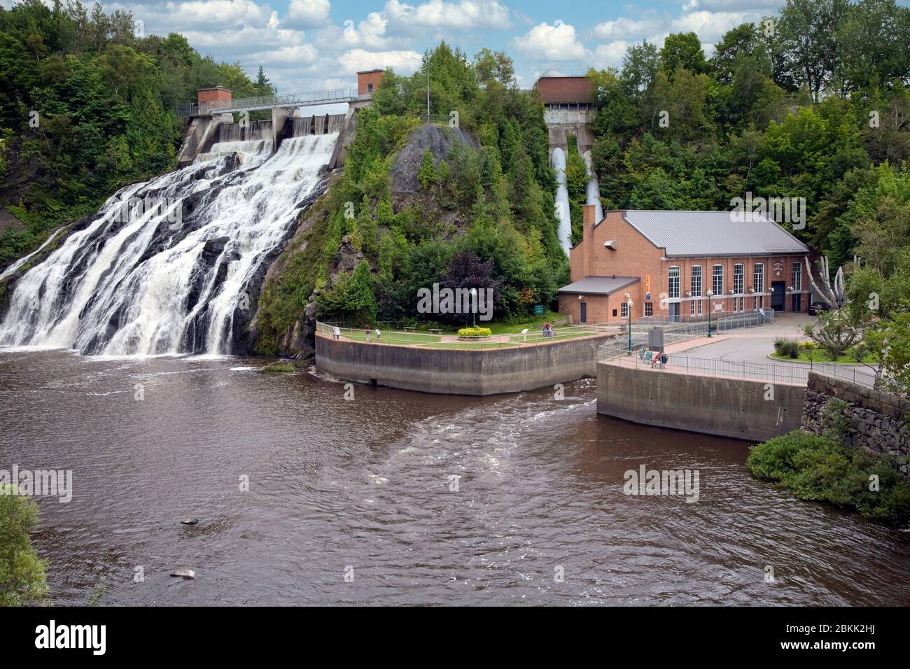 Riviere-Du-Loup, Quebec, Canada, North America, power plant, hydro plant, hydro, dam, electric power Stock Photo
