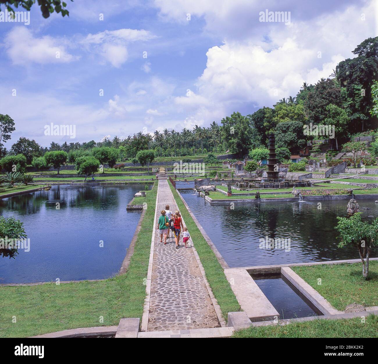 Bathing pool at Tirta Gangga (former Royal Palace), near Karangasem, Bali, Republic of Indonesia Stock Photo