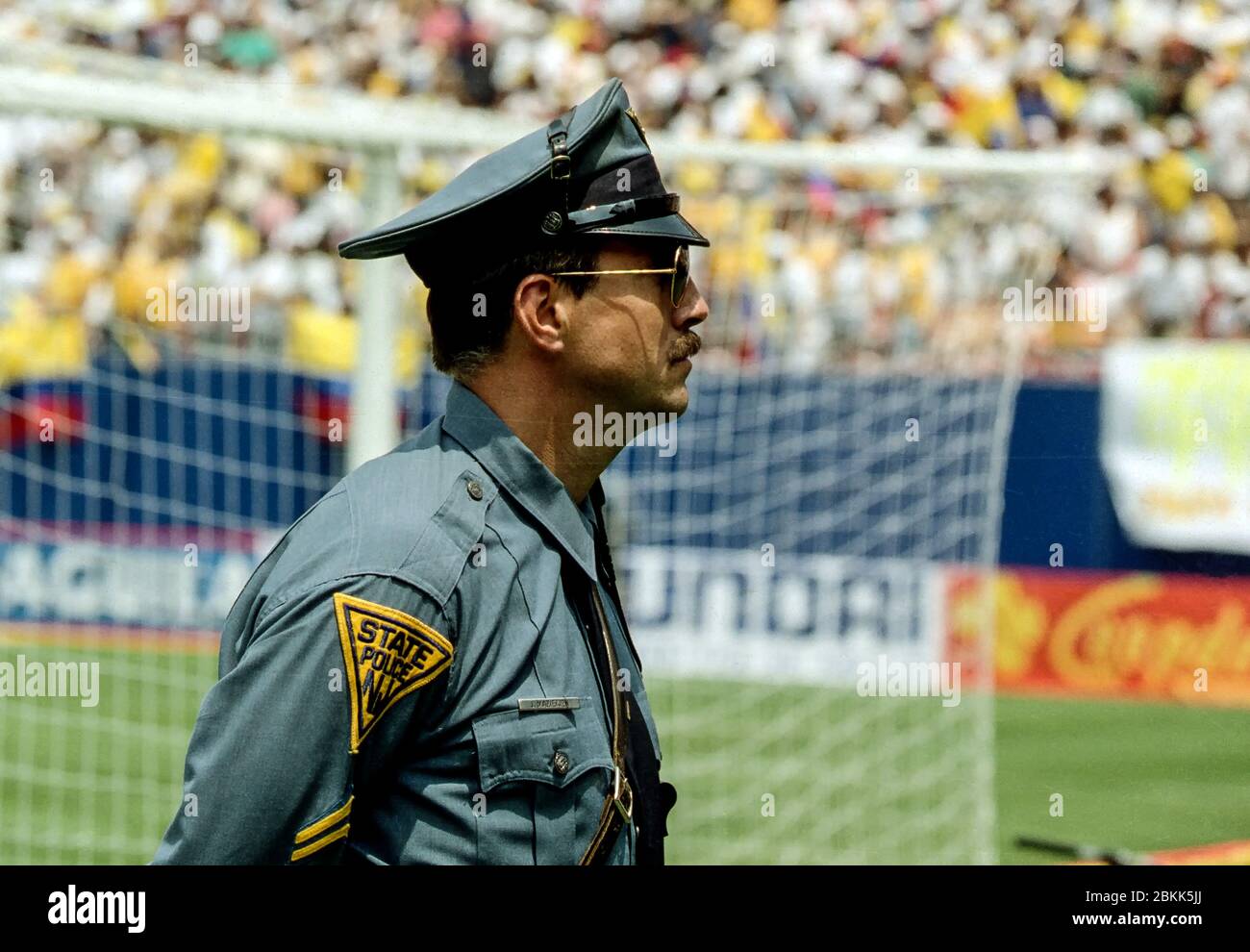 New Jersey State Trooper on duty Stock Photo