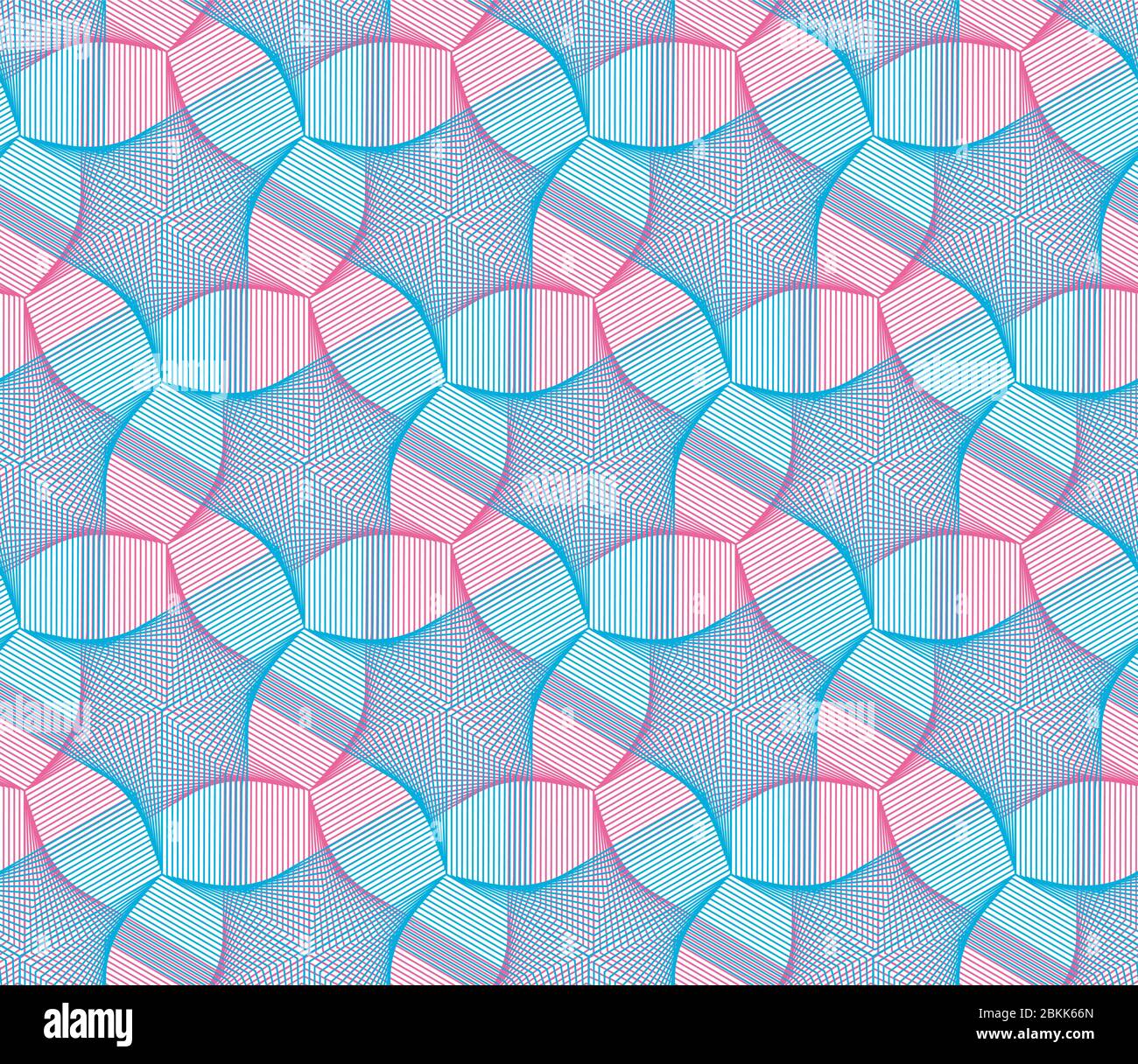 Guilloche color background or texture for certificate, voucher, diploma. Guilloche vector seamless pattern. Stock Vector