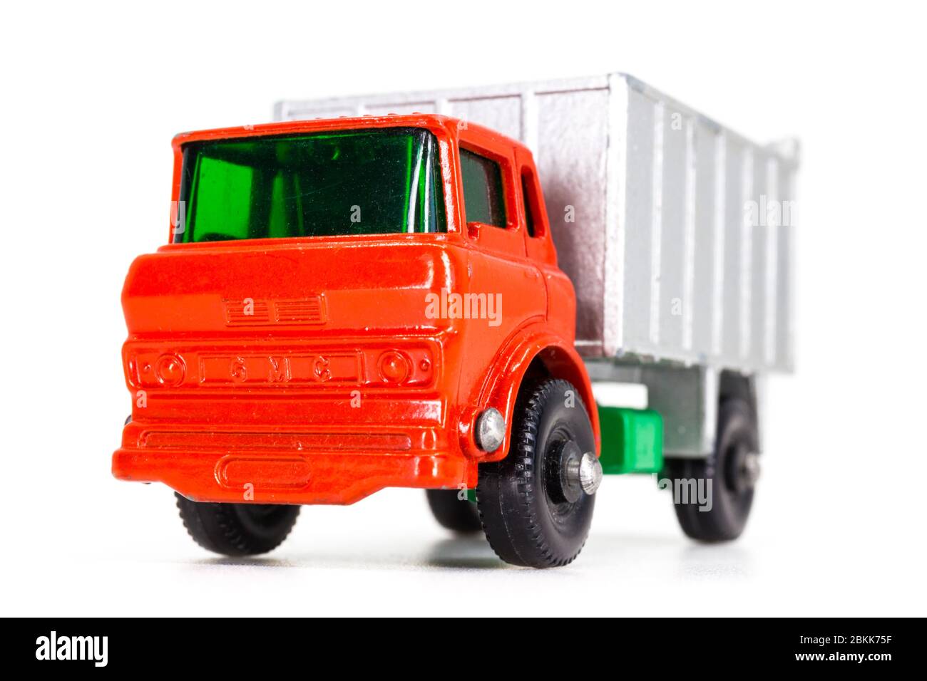 Lesney Products Matchbox model toy car 1-75 series no.26 GMC Tipper Truck Stock Photo