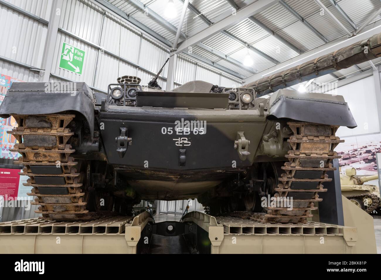 Bovington.Dorset.United Kingdom.February 9th 2020.A chieftain tank is on display at The Tank Museum Stock Photo