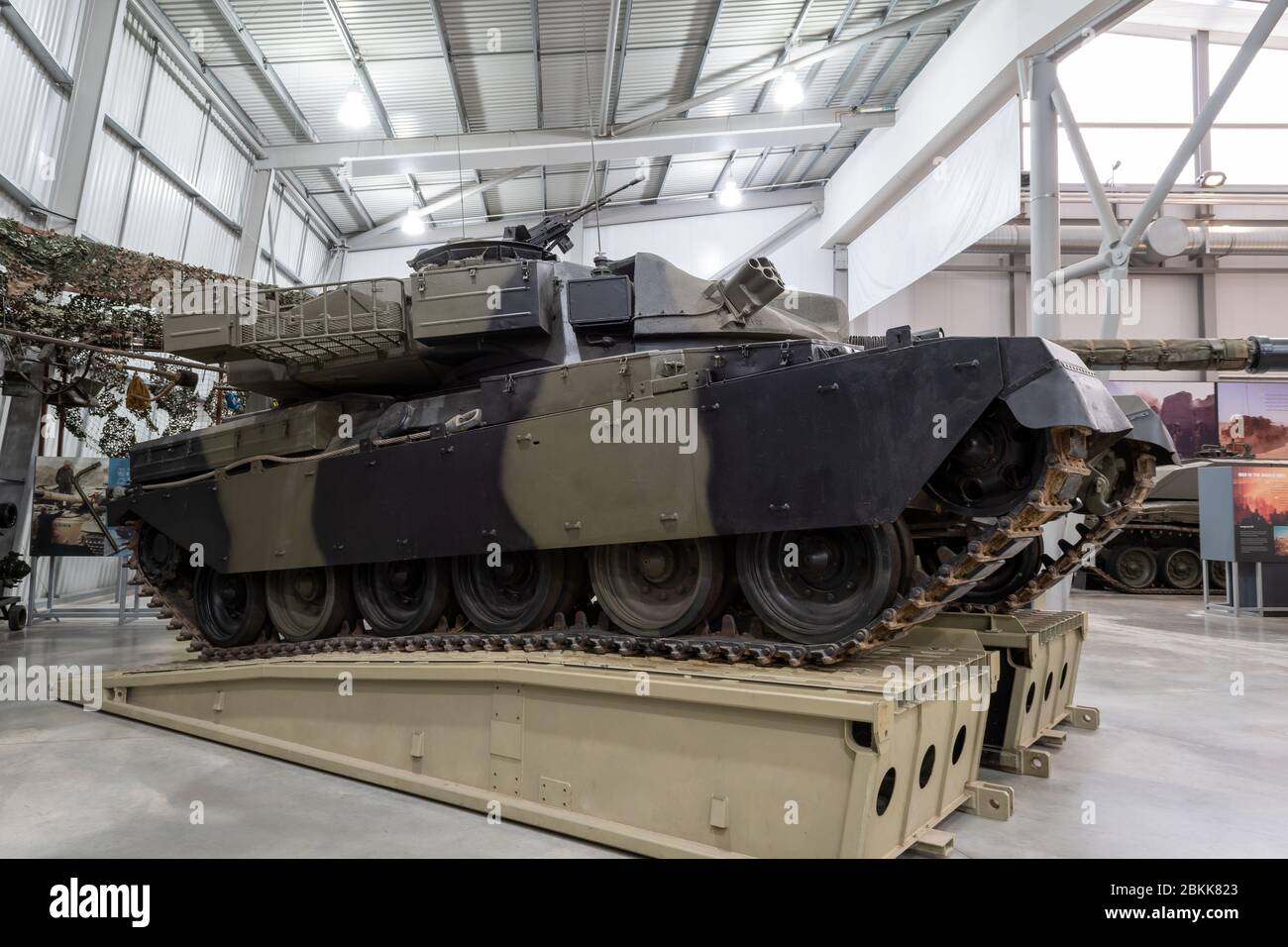 Bovington.Dorset.United Kingdom.February 9th 2020.A chieftain tank is on display at The Tank Museum Stock Photo