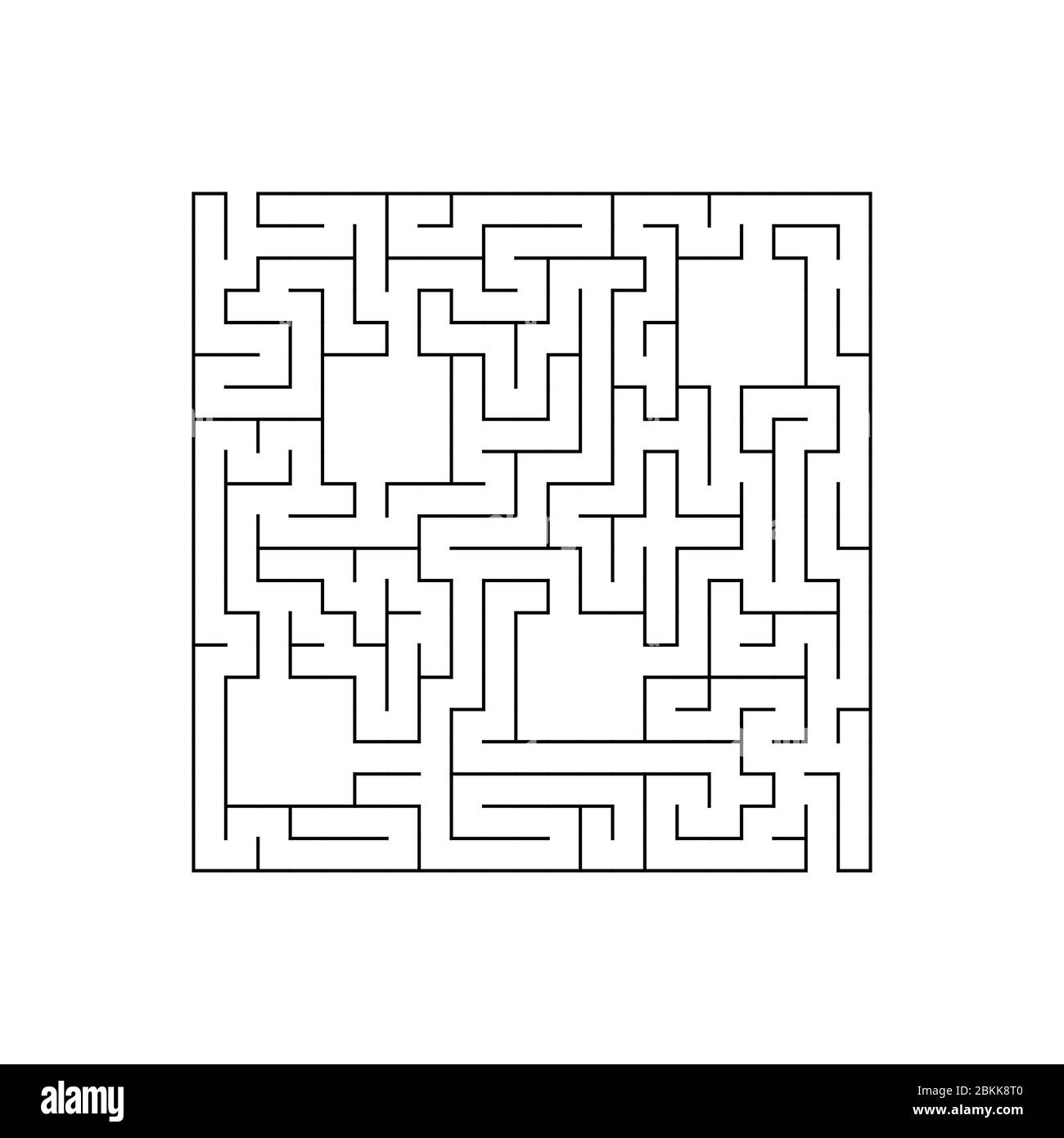Easy maze. Game for kids. Puzzle for children. Labyrinth conundrum. Find the right path. Vector illustration. Stock Vector