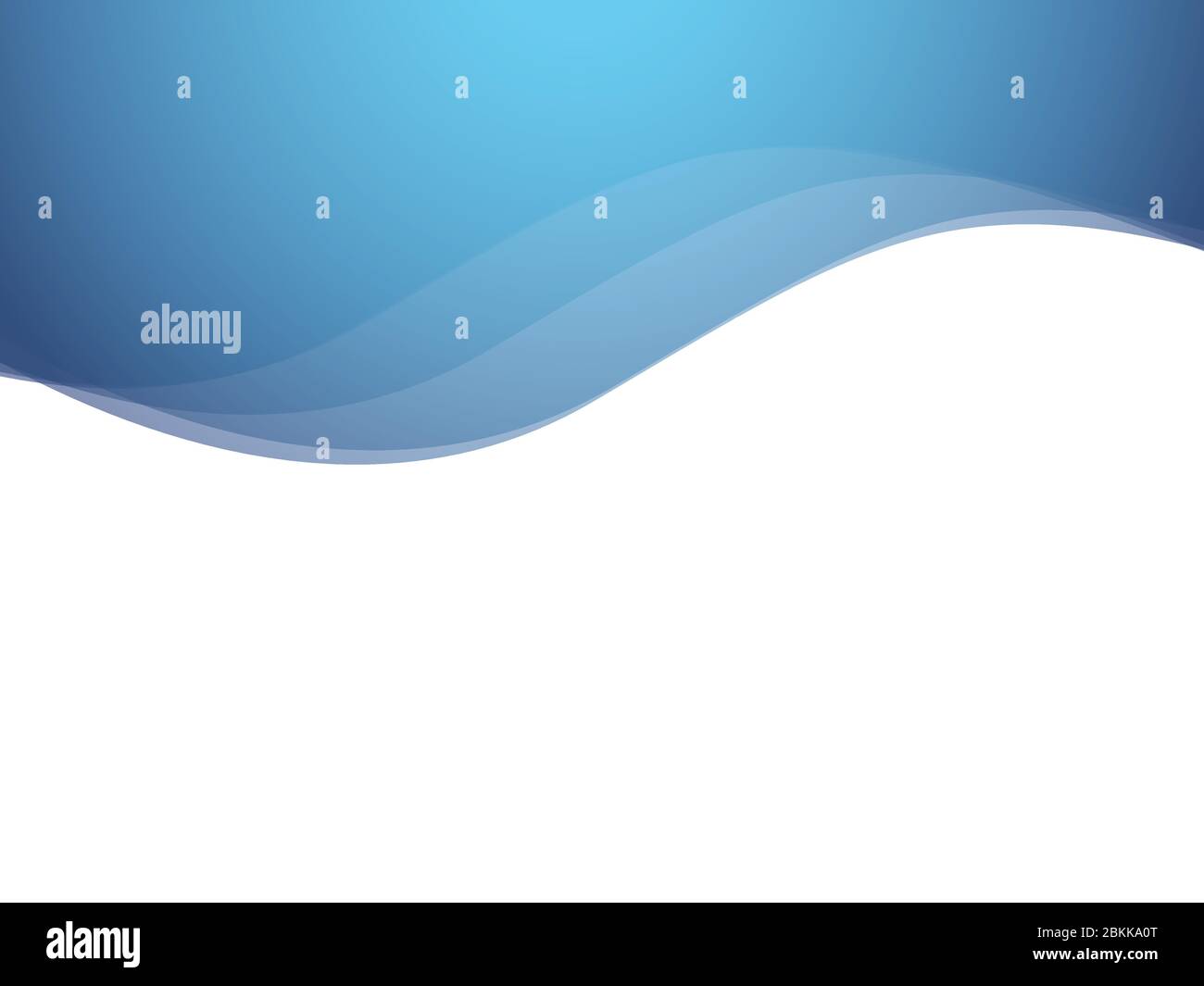 Abstract background, blue waves, flat design, copy space, vector, wavy elements for presentation, template Stock Vector