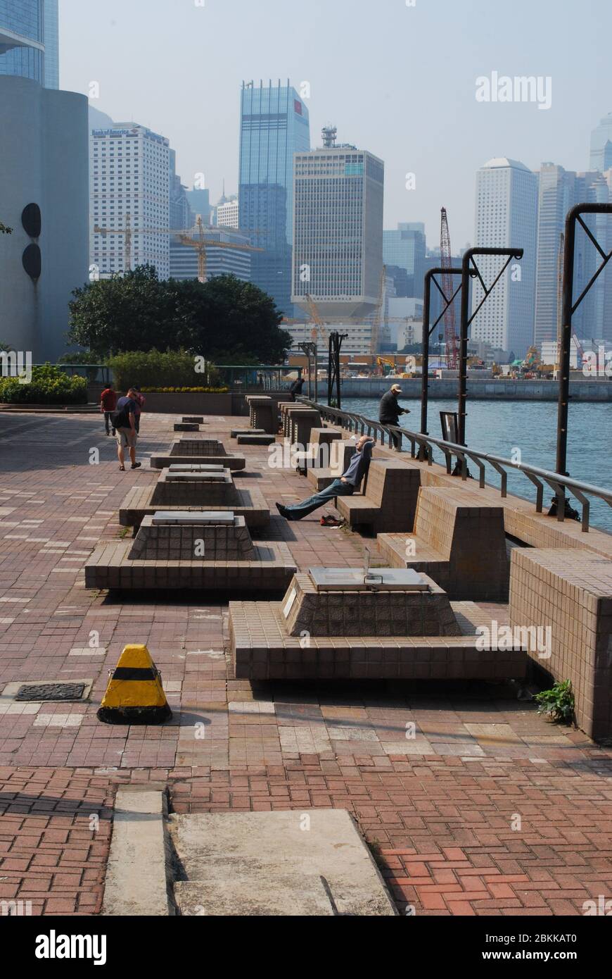 Victorian Harbour Public Space Prince fo Wales Building Hong Kong Stock Photo