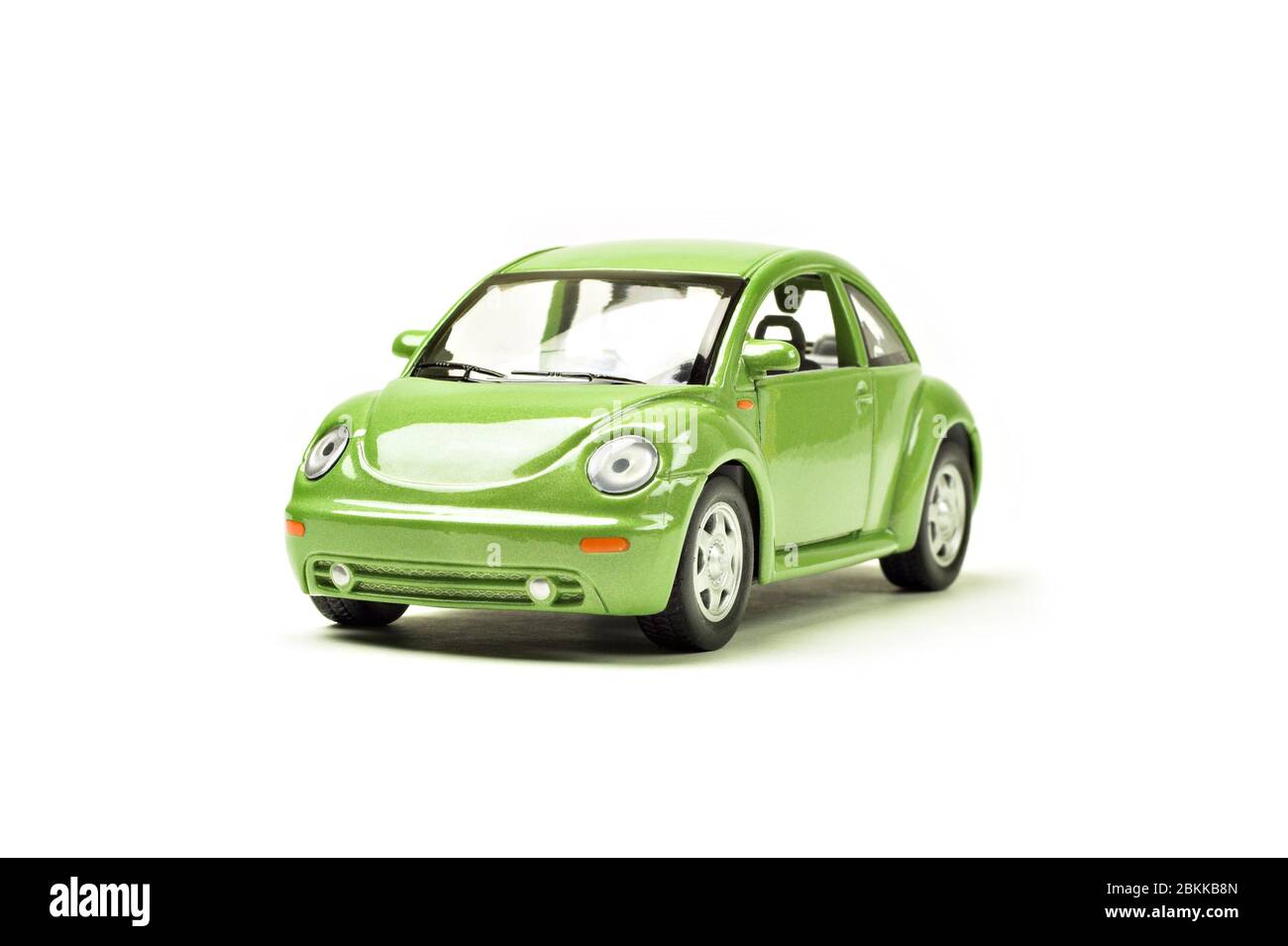 Unbranded Toy Volkswagen Beetle car on a white background Stock Photo