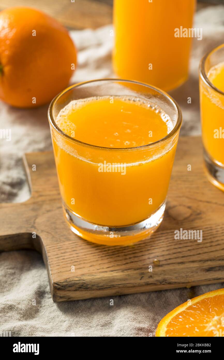 Fresh Squeeze Orange Juice in a Glass Stock Photo Alamy