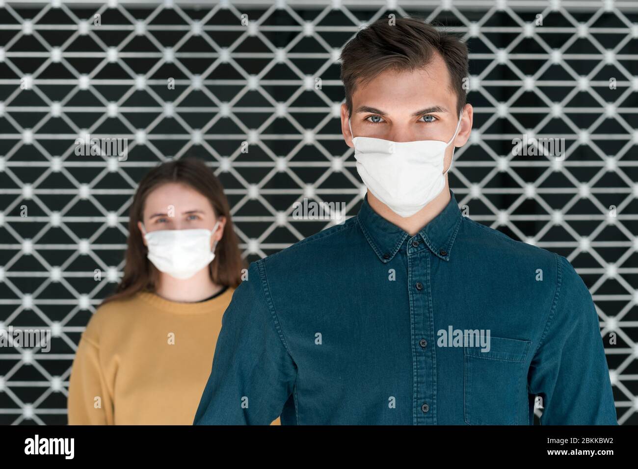 Woman man masks hi-res stock photography and images - Alamy