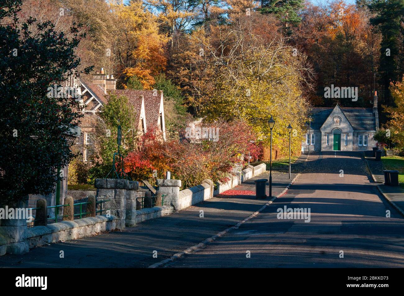 Ford Village, Northumberland, England Stock Photo Alamy