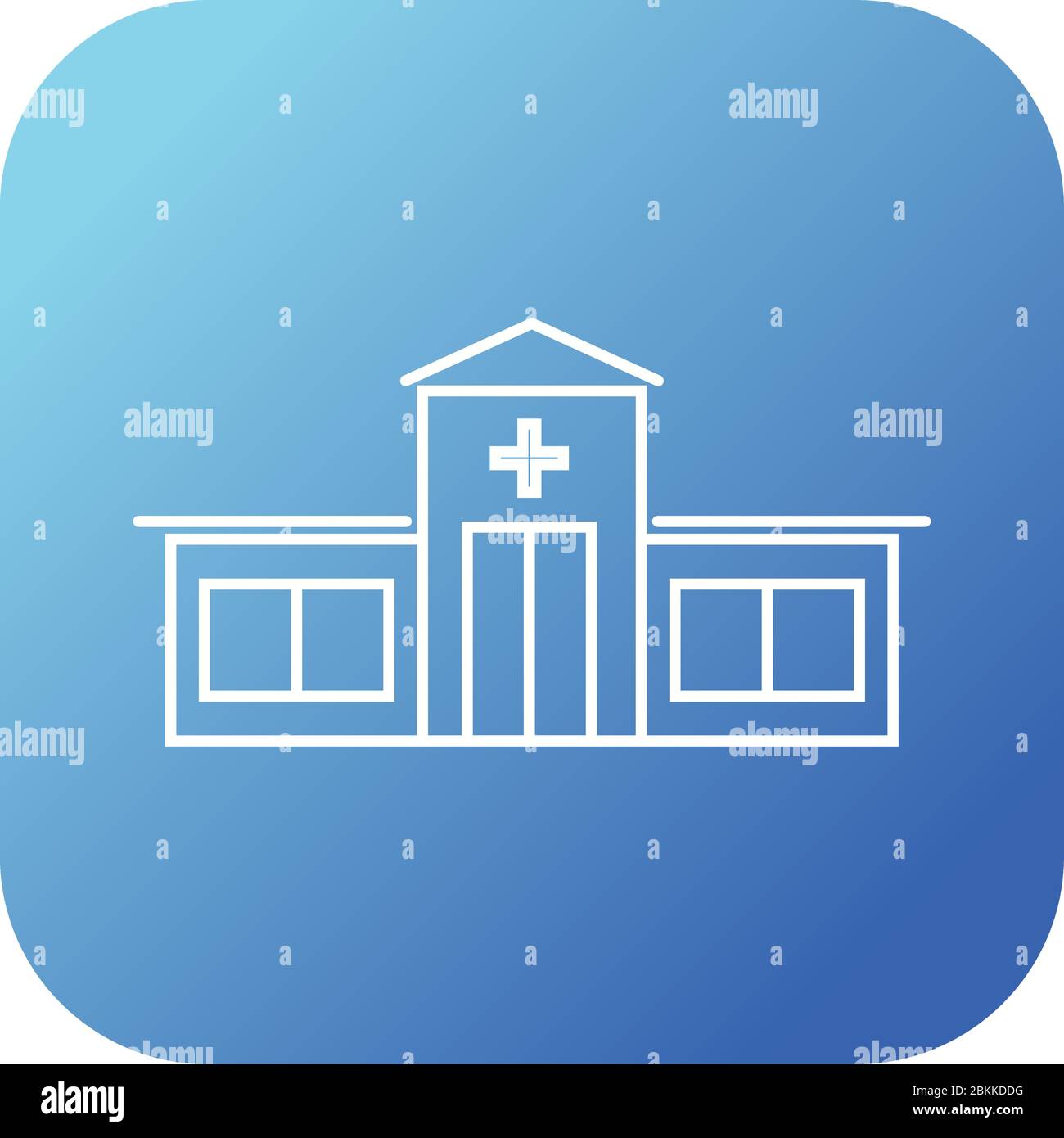Beautiful Hospital vector line icon Stock Vector Image & Art - Alamy