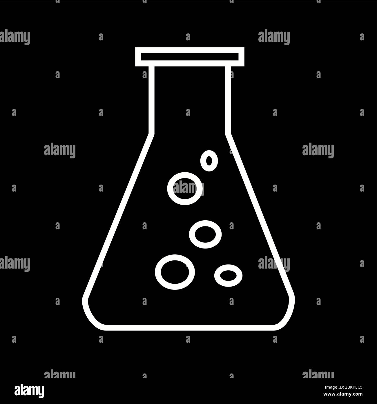 Beautiful flask vector line icon Stock Vector Image & Art - Alamy