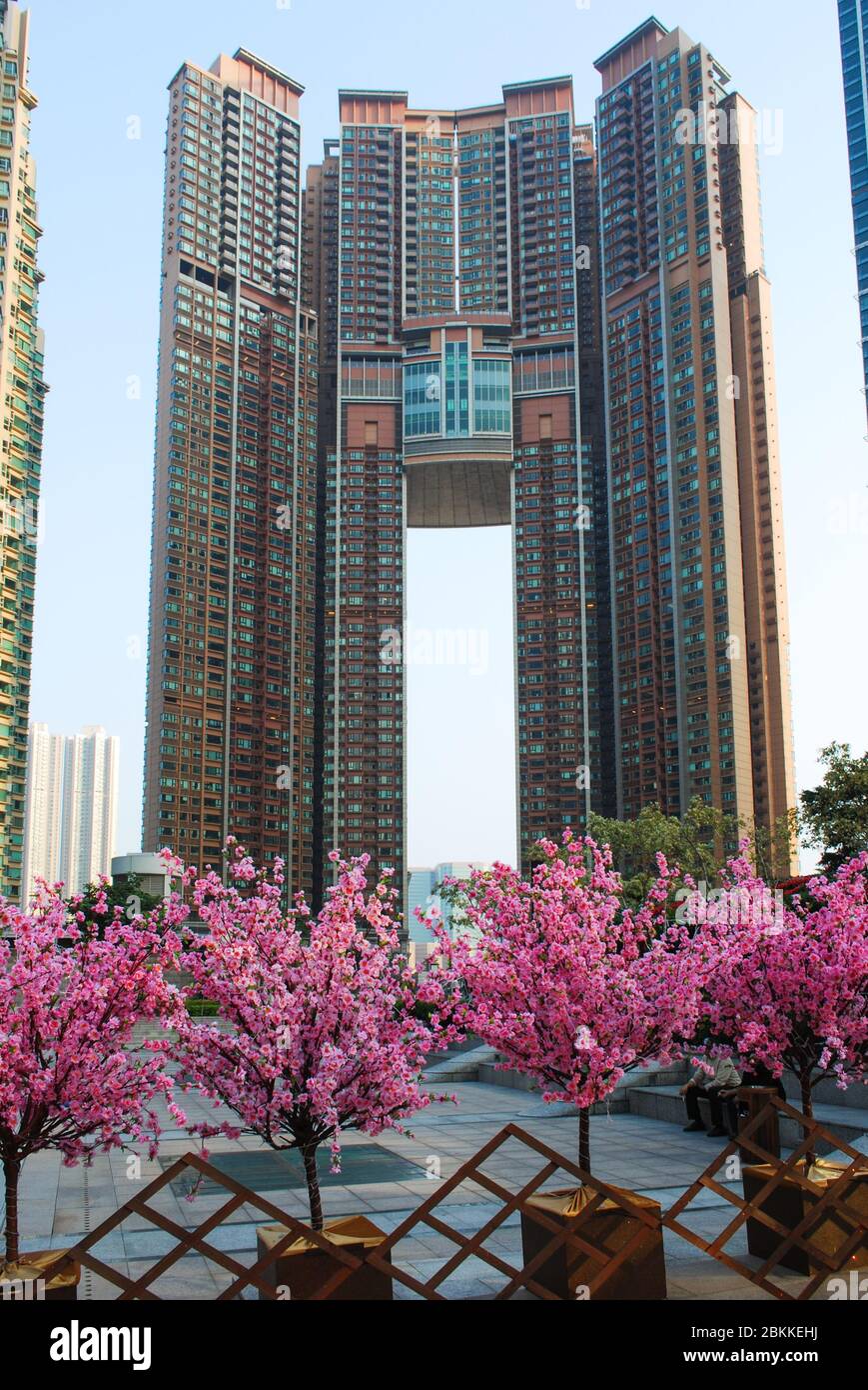 High-Density Residential Tower in Kowloon, Hong Kong Stock Photo - Alamy