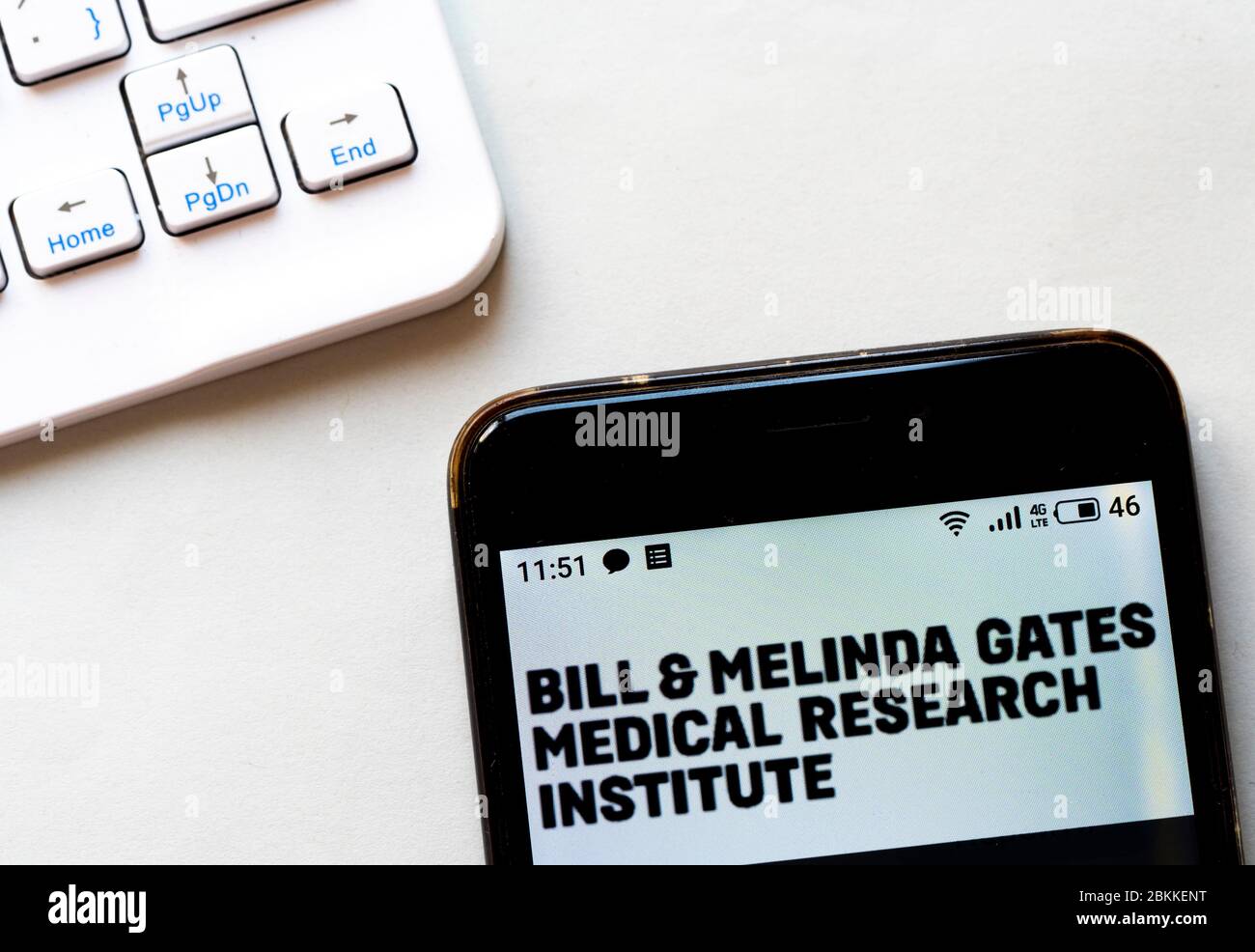 In this photo illustration a Bill & Melinda Gates Medical Research