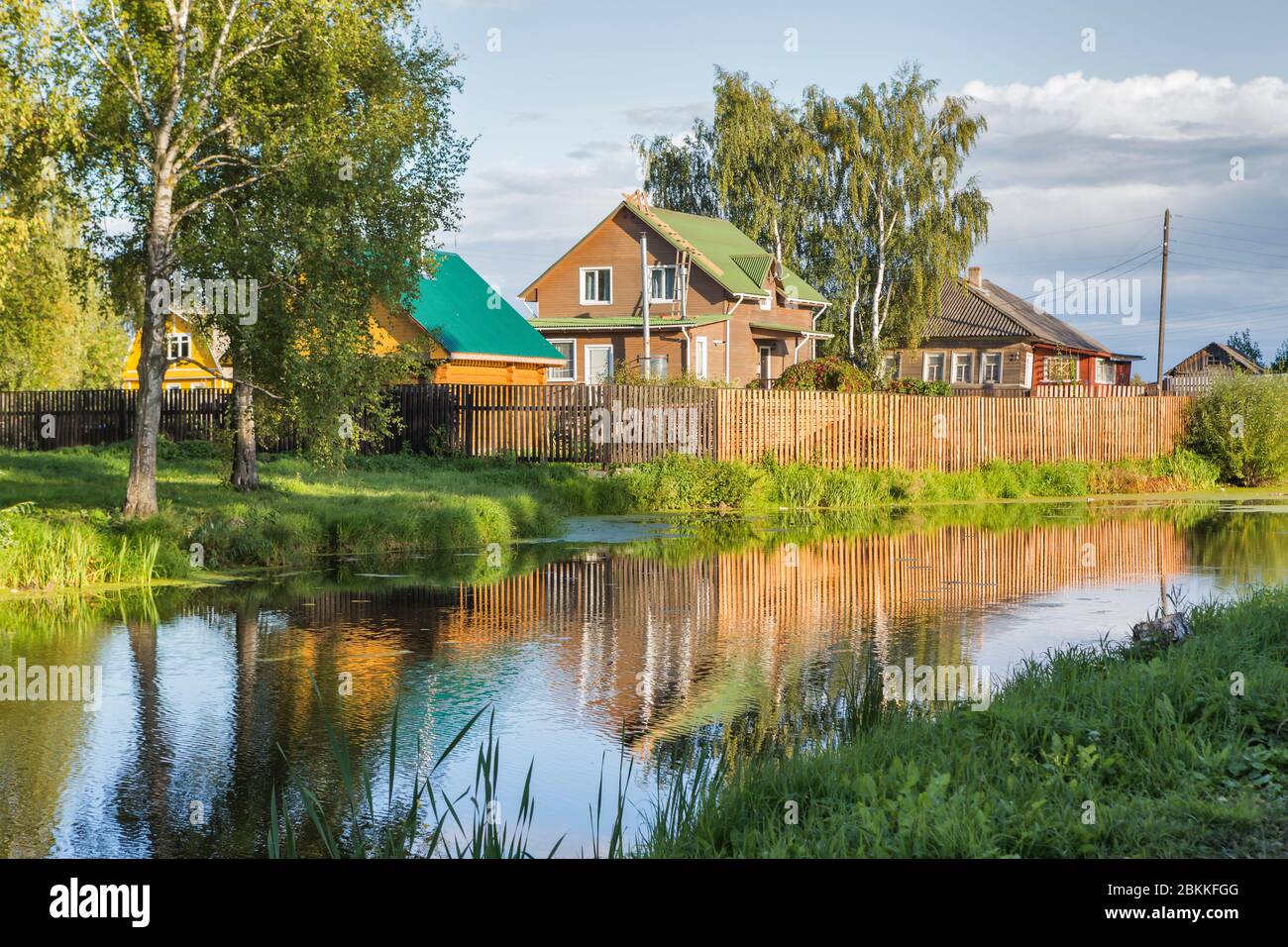 Village house, Semenkovo, Vologda region, Russia Stock Photo