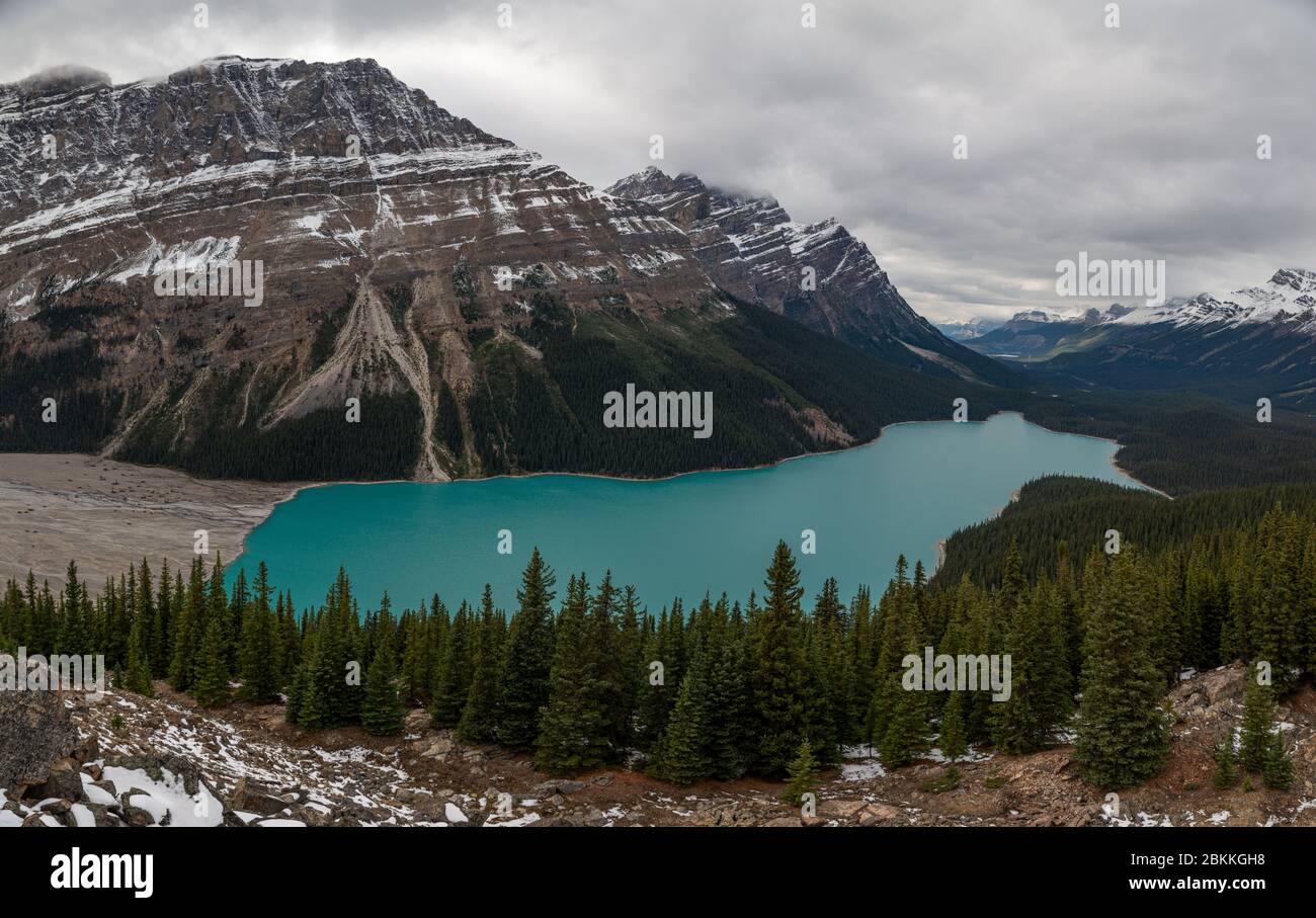 Peyto Lake in Banff National Park, Canada Stock Photo - Alamy
