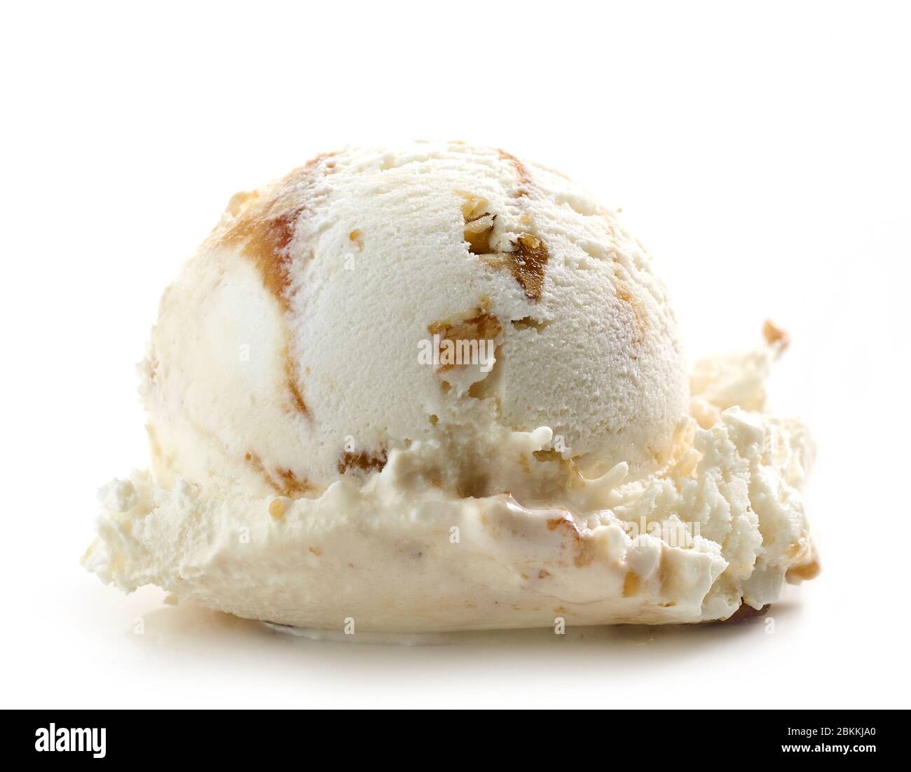 ice cream scoop isolated on white background Stock Photo - Alamy