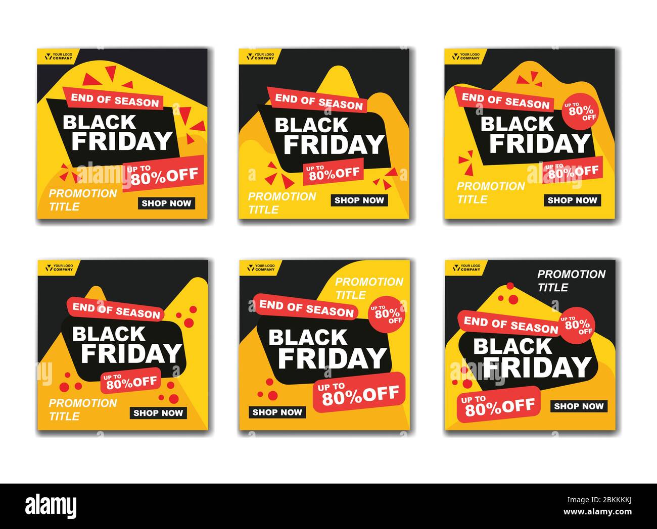 Set of Modern Flash Sale Banner. Big Sale Special Offer Template