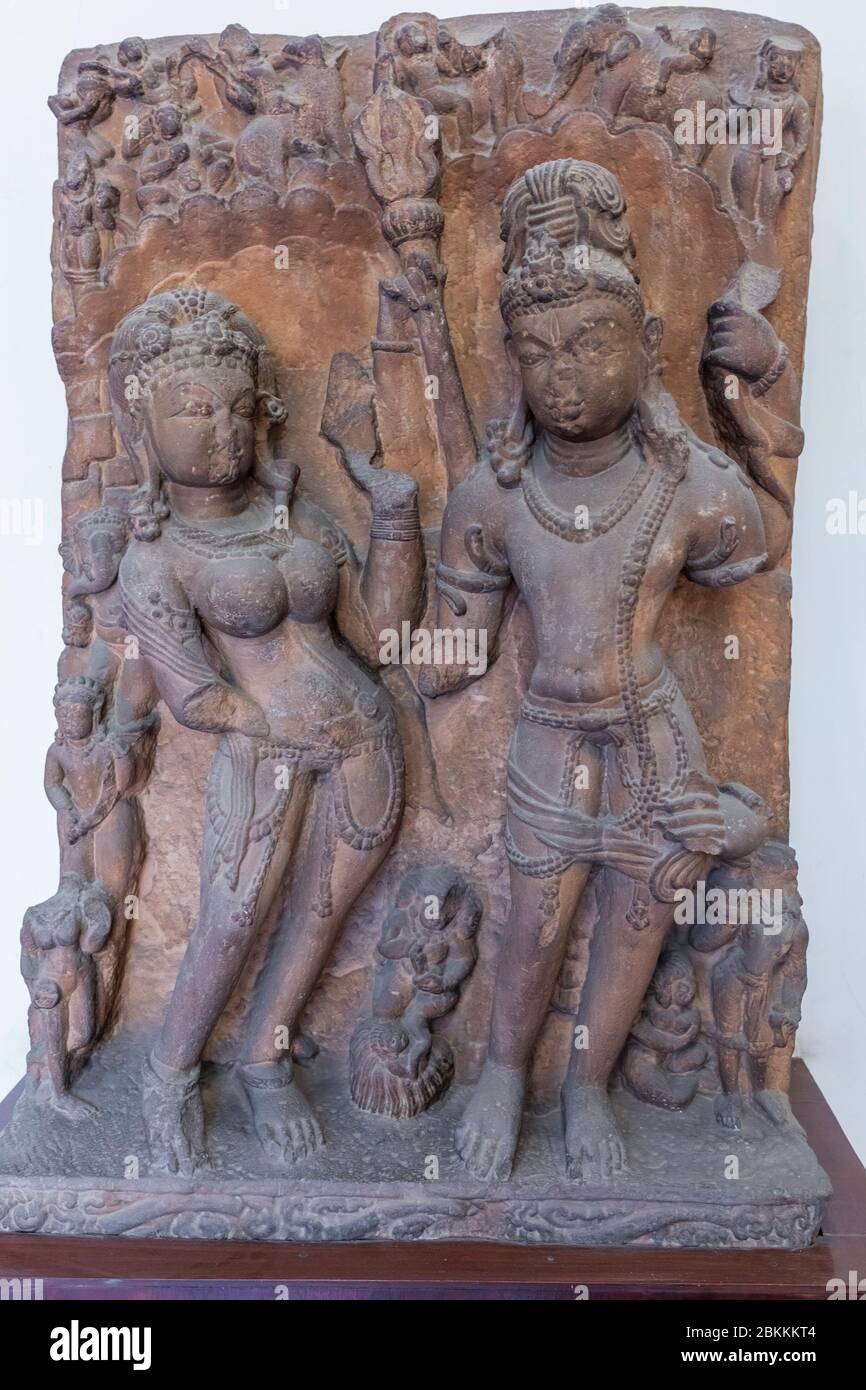 Wedding of Shiva and Parvati, 9th century sculpture, Museum, Delhi